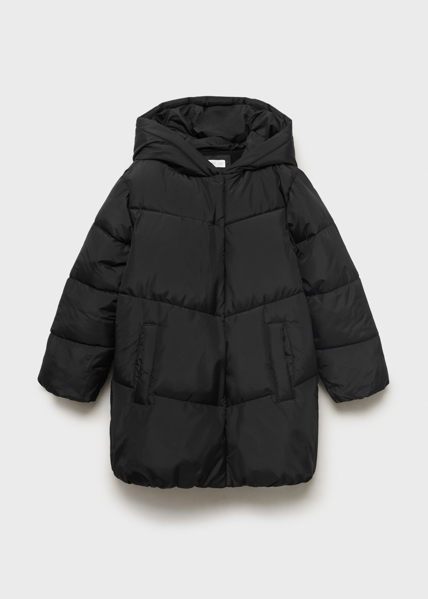 Hood puffer coat