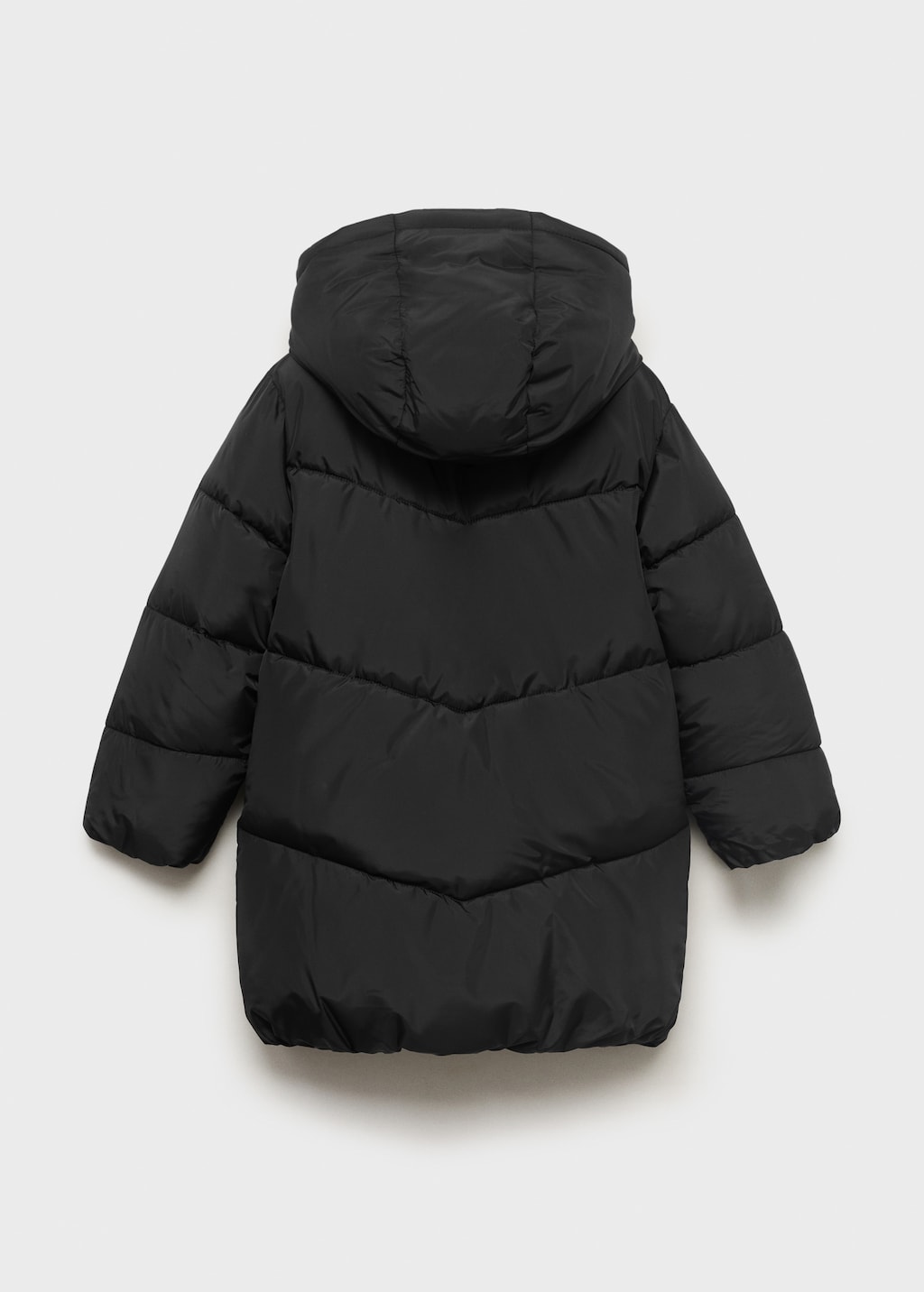 Hood puffer coat