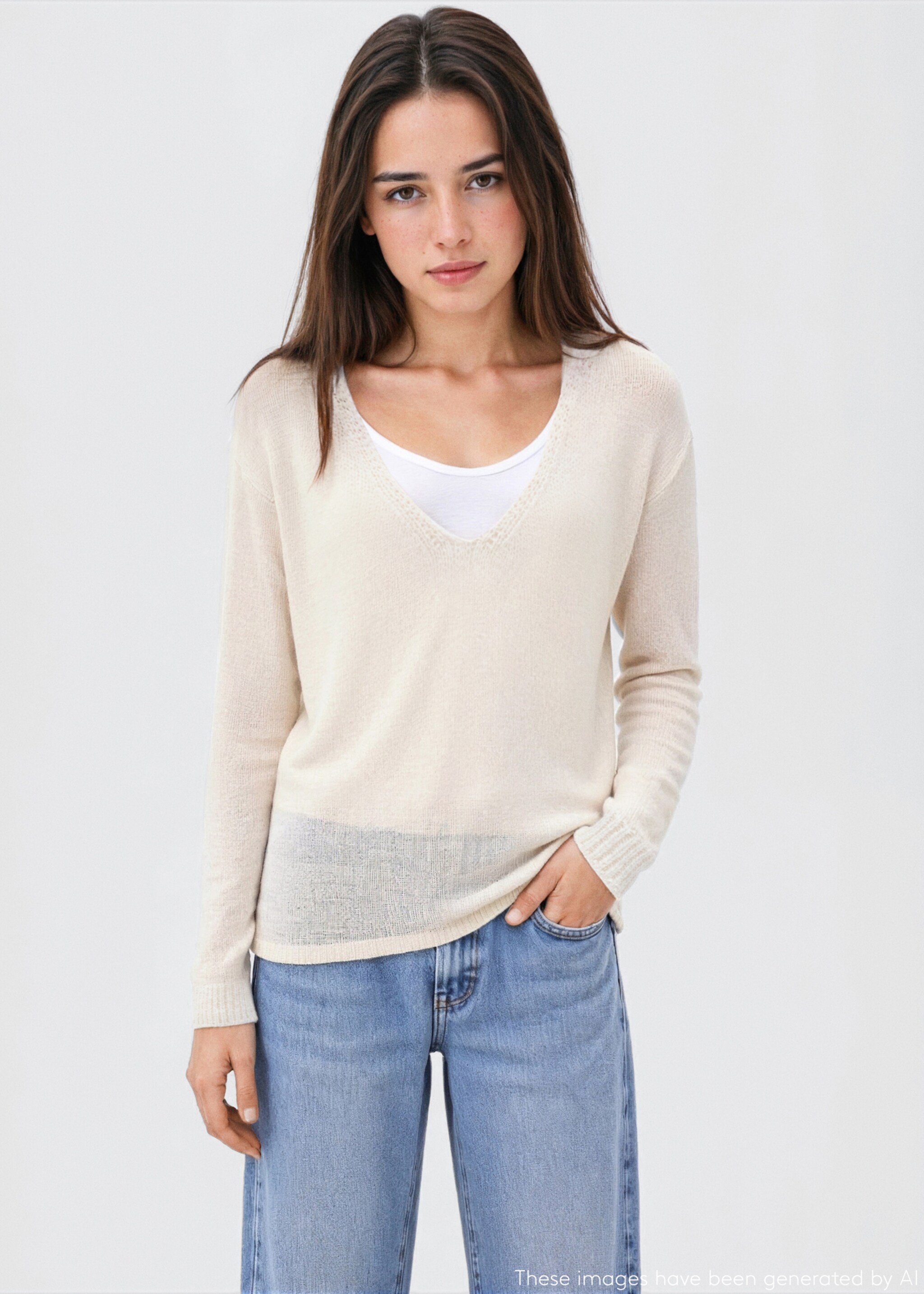 Openwork knit sweater - Medium plane