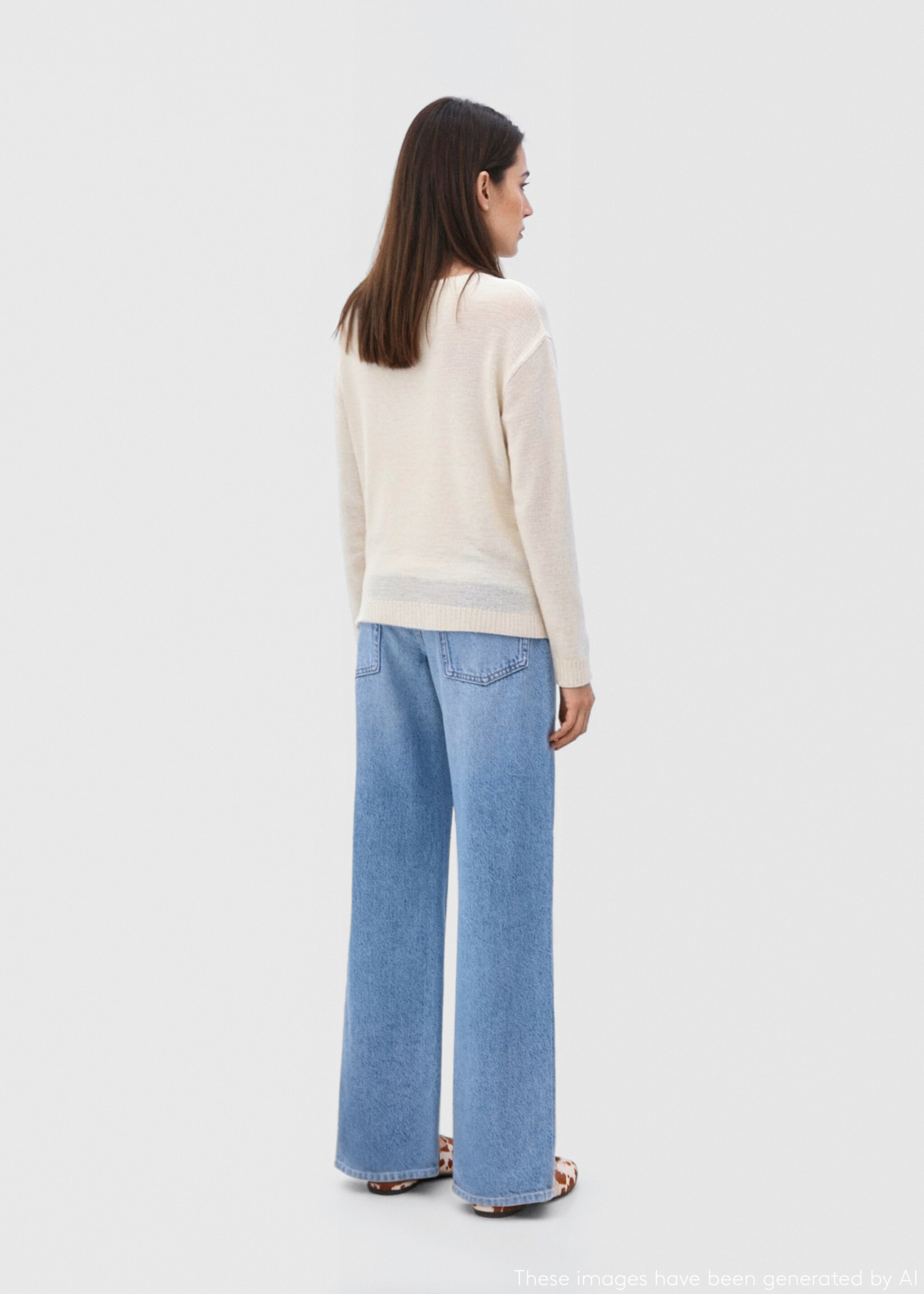 Openwork knit sweater - Reverse of the article