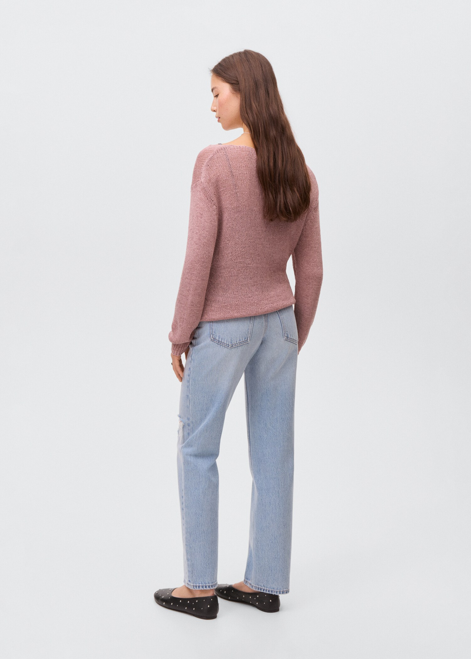 Openwork knit sweater - Reverse of the article