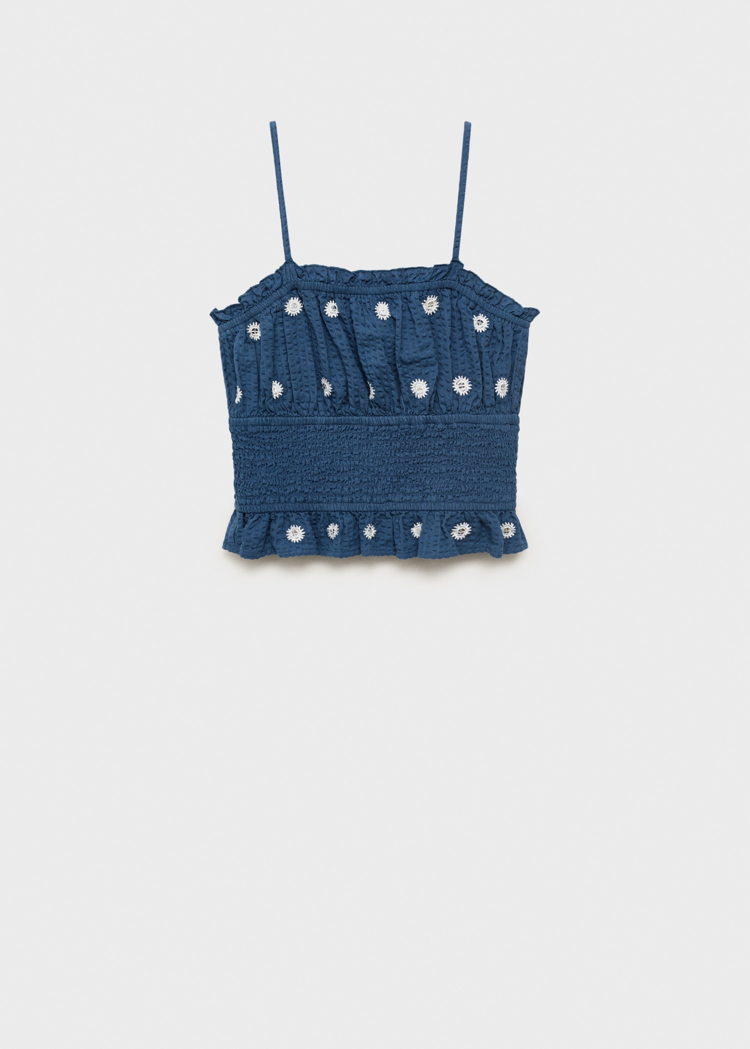 Mirror-embroidered top - Article without model