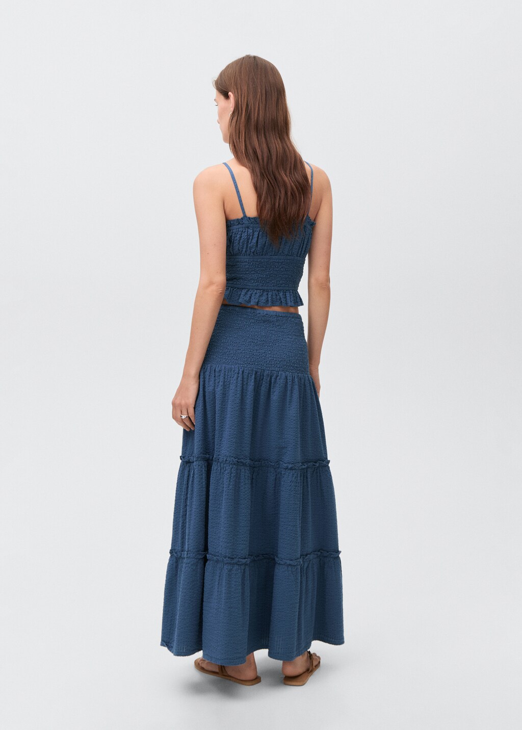 Mirror-embroidered top