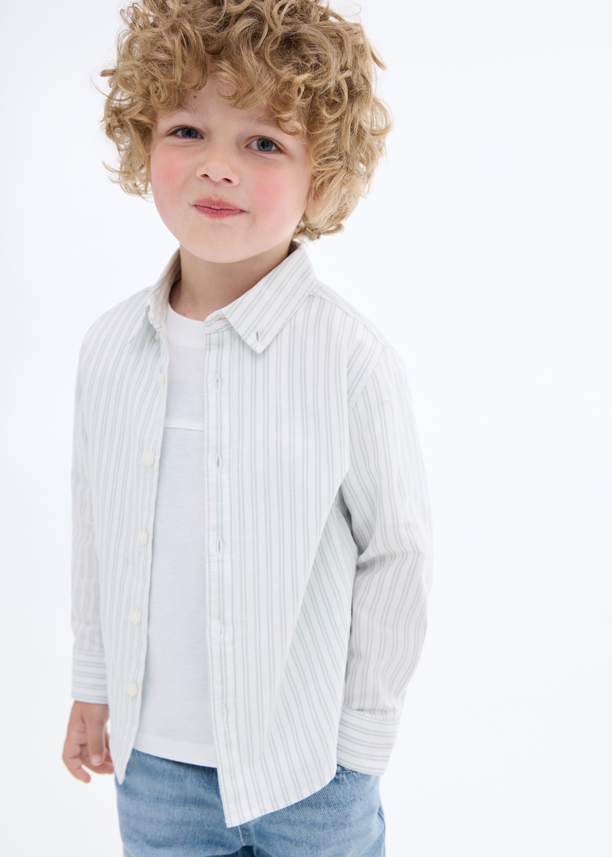 Camisa Oxford rayas - Plano medio