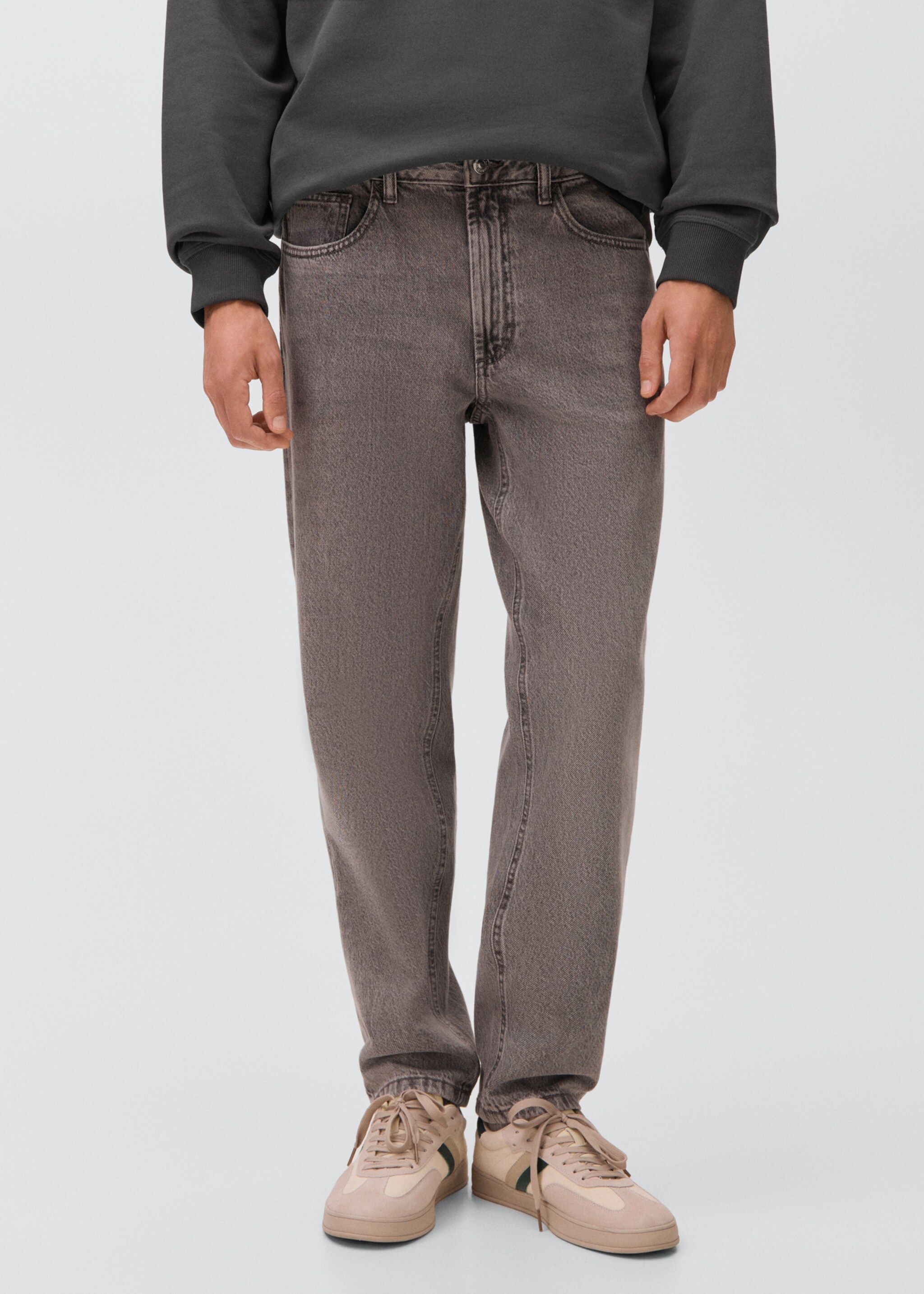 Jeans regfit - Середній план, Сірий. Ref: 17043279-00.