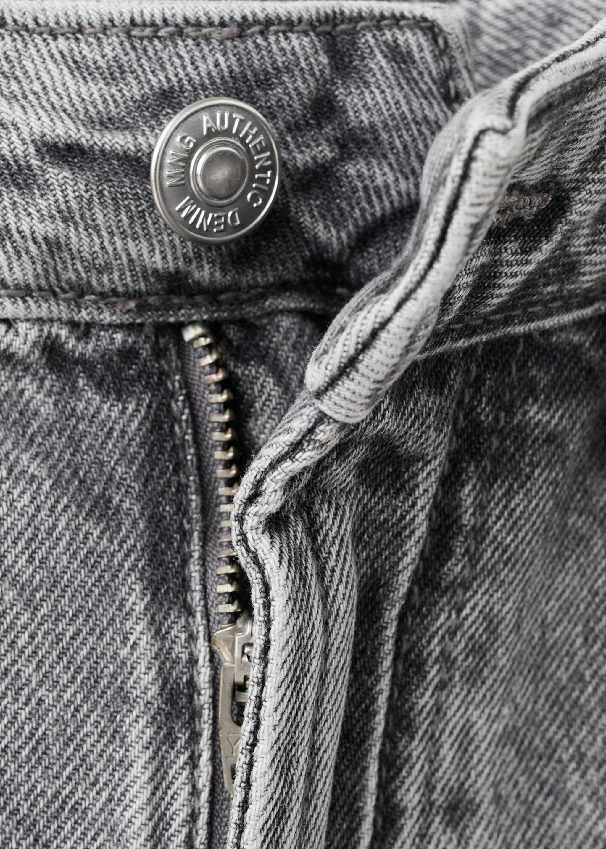 Regular-fit jeans - Details of the article 8, Denim Grey. Ref: 17043279-00.