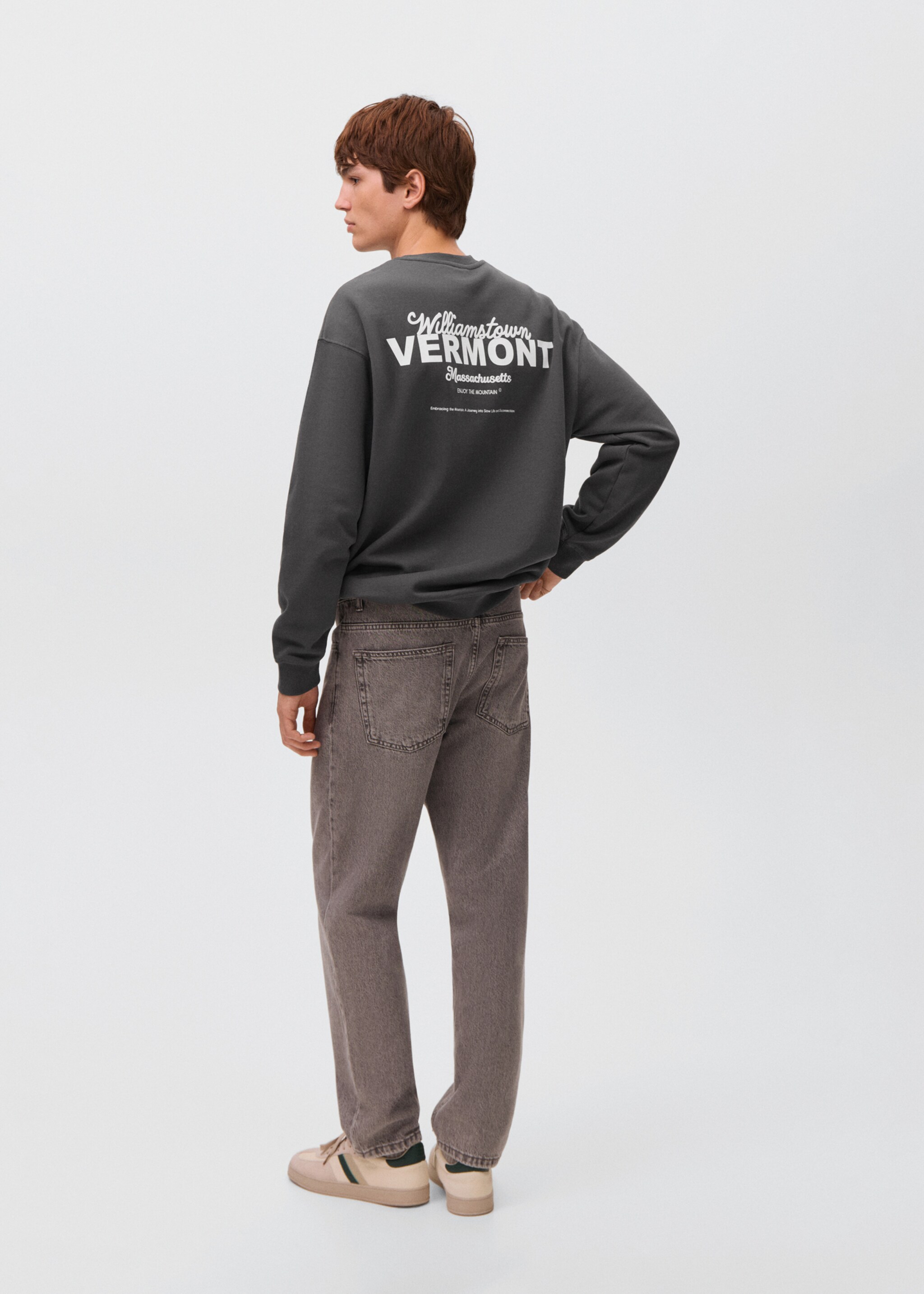 Jeans regfit - Зворотна сторона товару, Сірий. Ref: 17043279-00.
