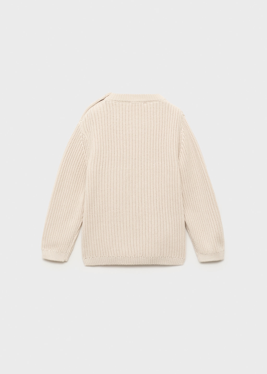 Buttons detail knit sweater