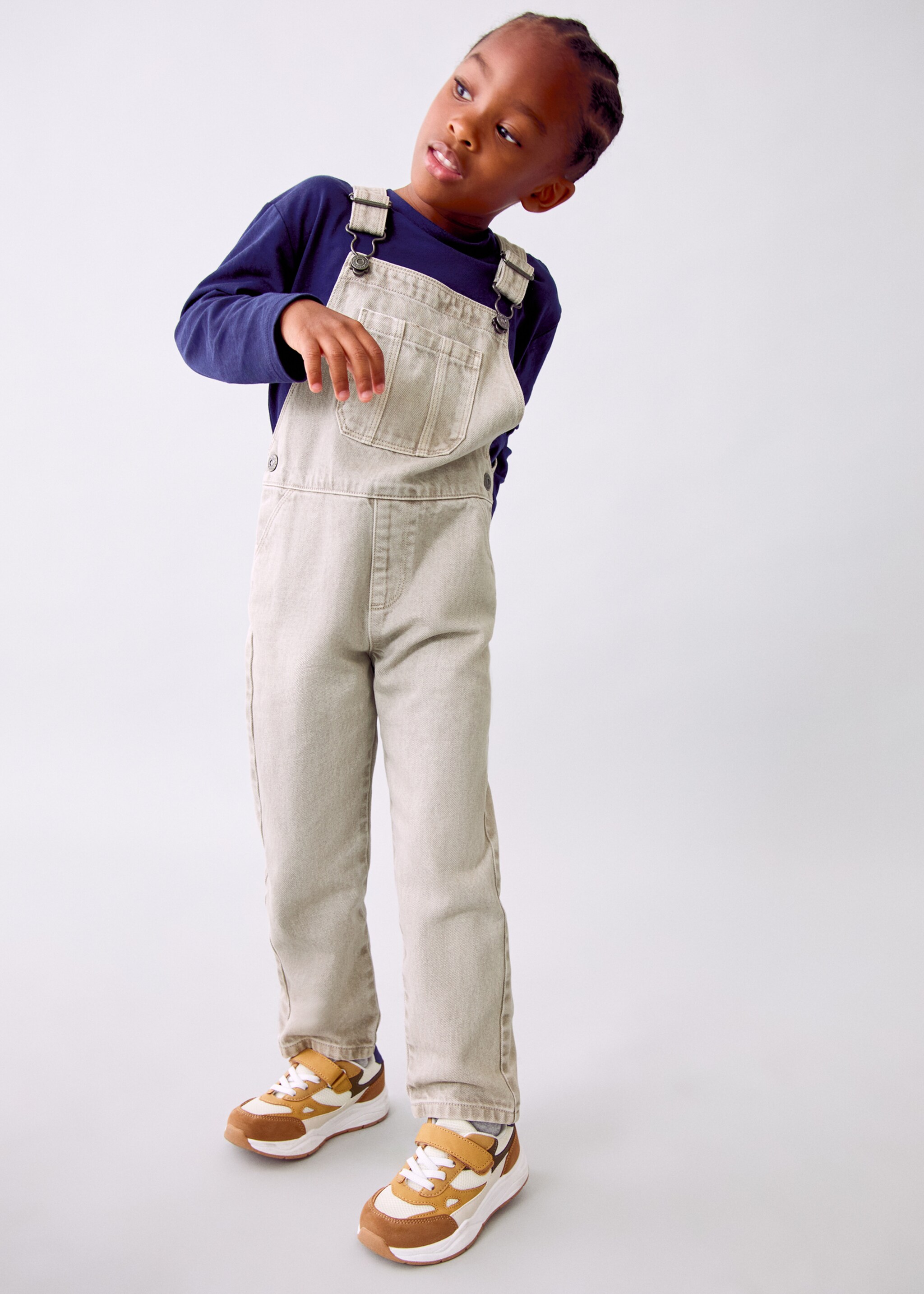 Peto denim llarg - Detall de l'article 1, Gris. Ref: 17043283-00.