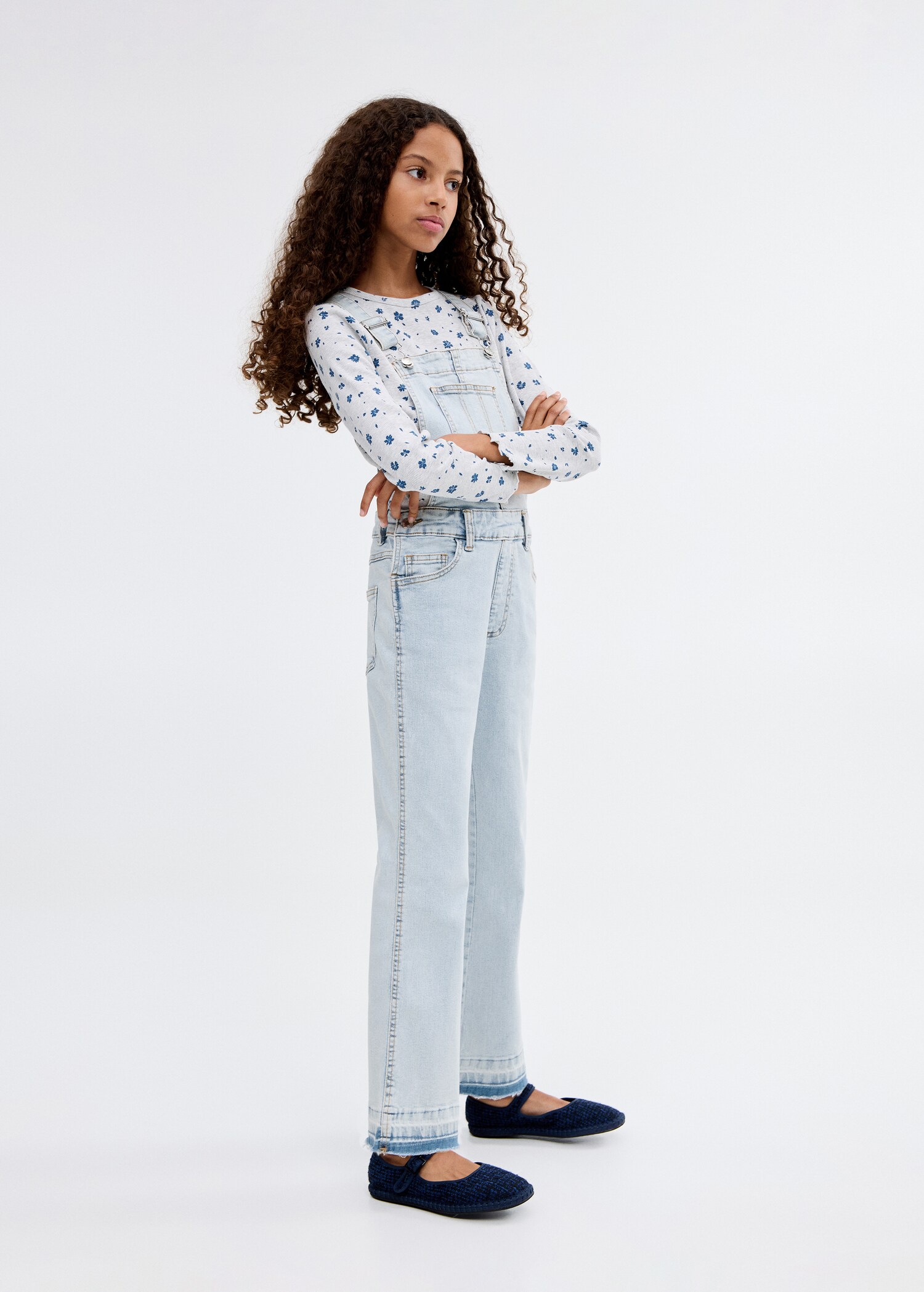 Salopette en denim coton - Plan moyen