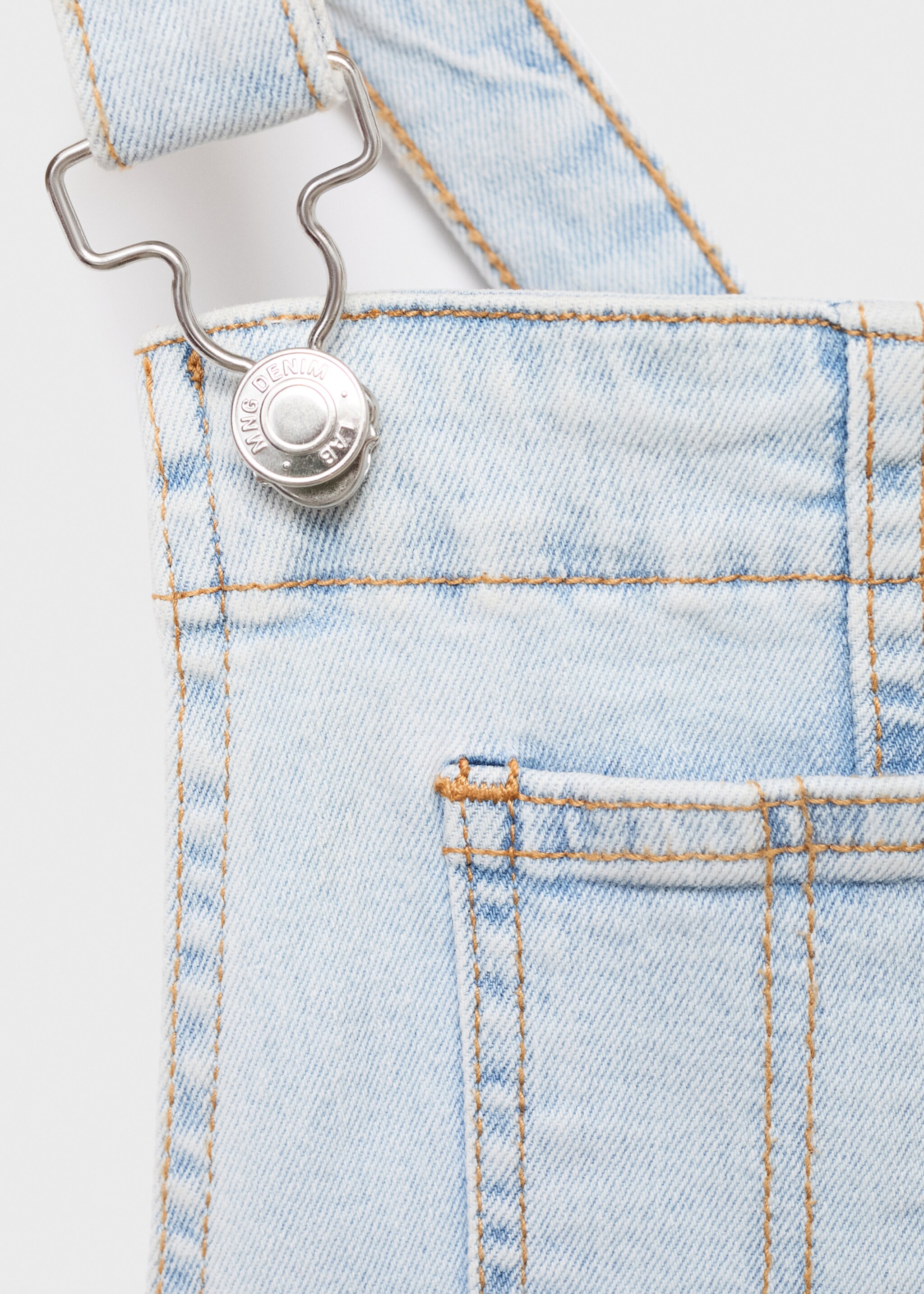 Denim cotton dungarees - تفاصيل المنتج 8
