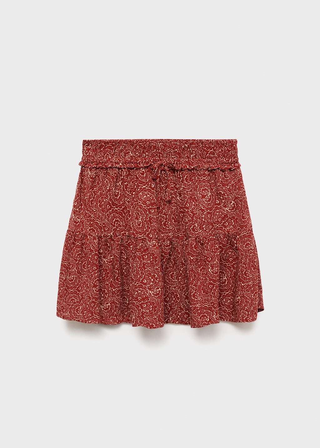 Printed short skirt