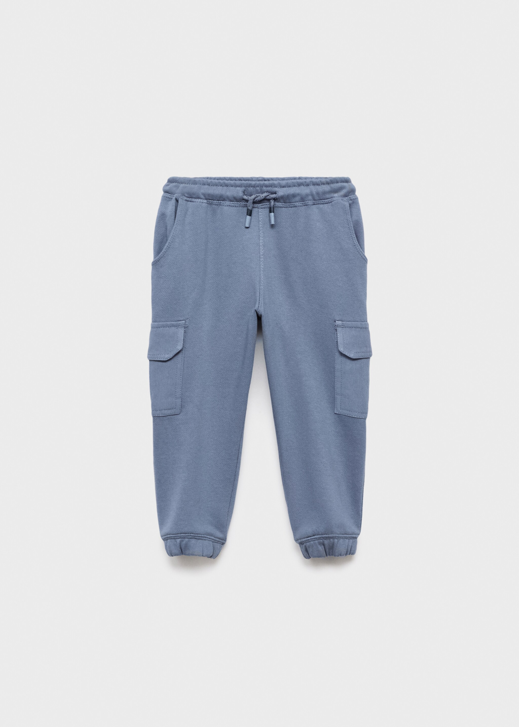 Cargo joggers with drawstring - Article without model, Blue. Ref: 17043287-00.