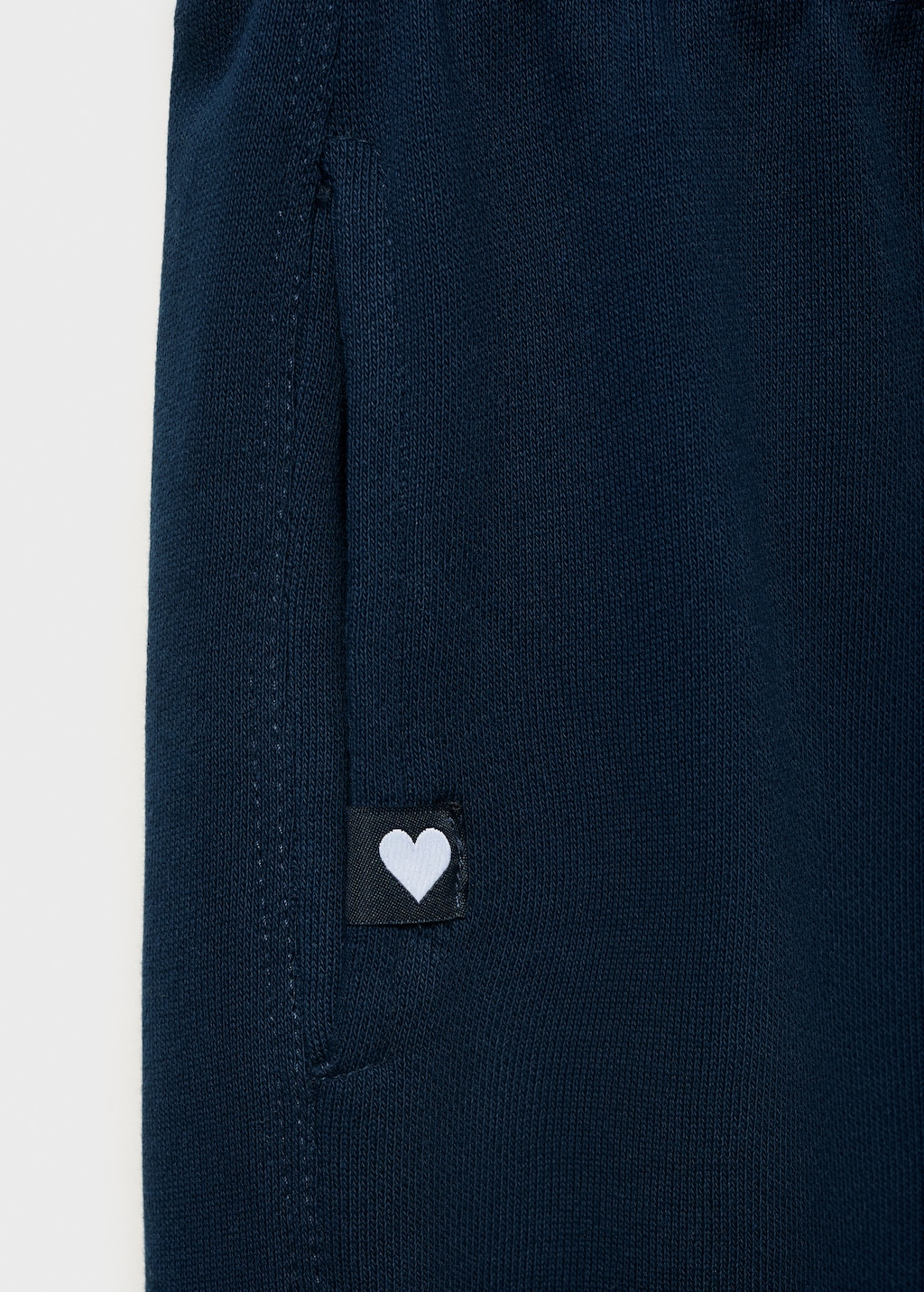 Cotton joggers with elastic waist