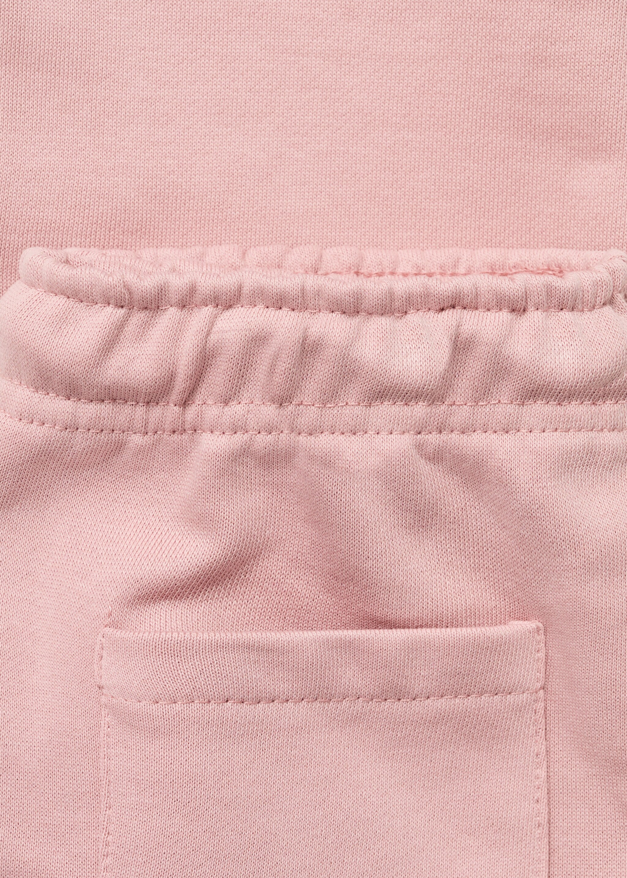 Cotton joggers with elastic waist - Details of the article 0