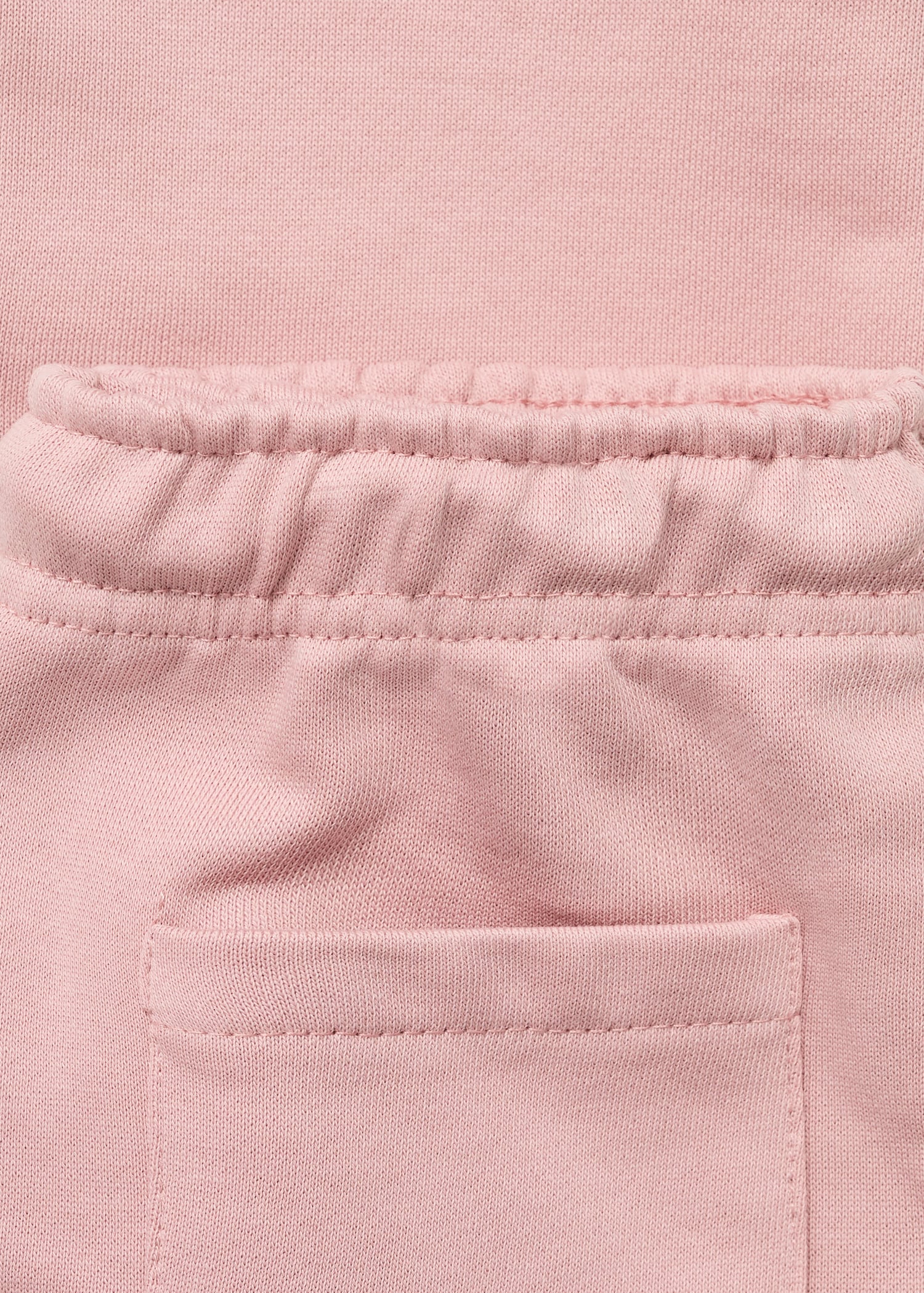 Cotton joggers with elastic waist - Details of the article 0