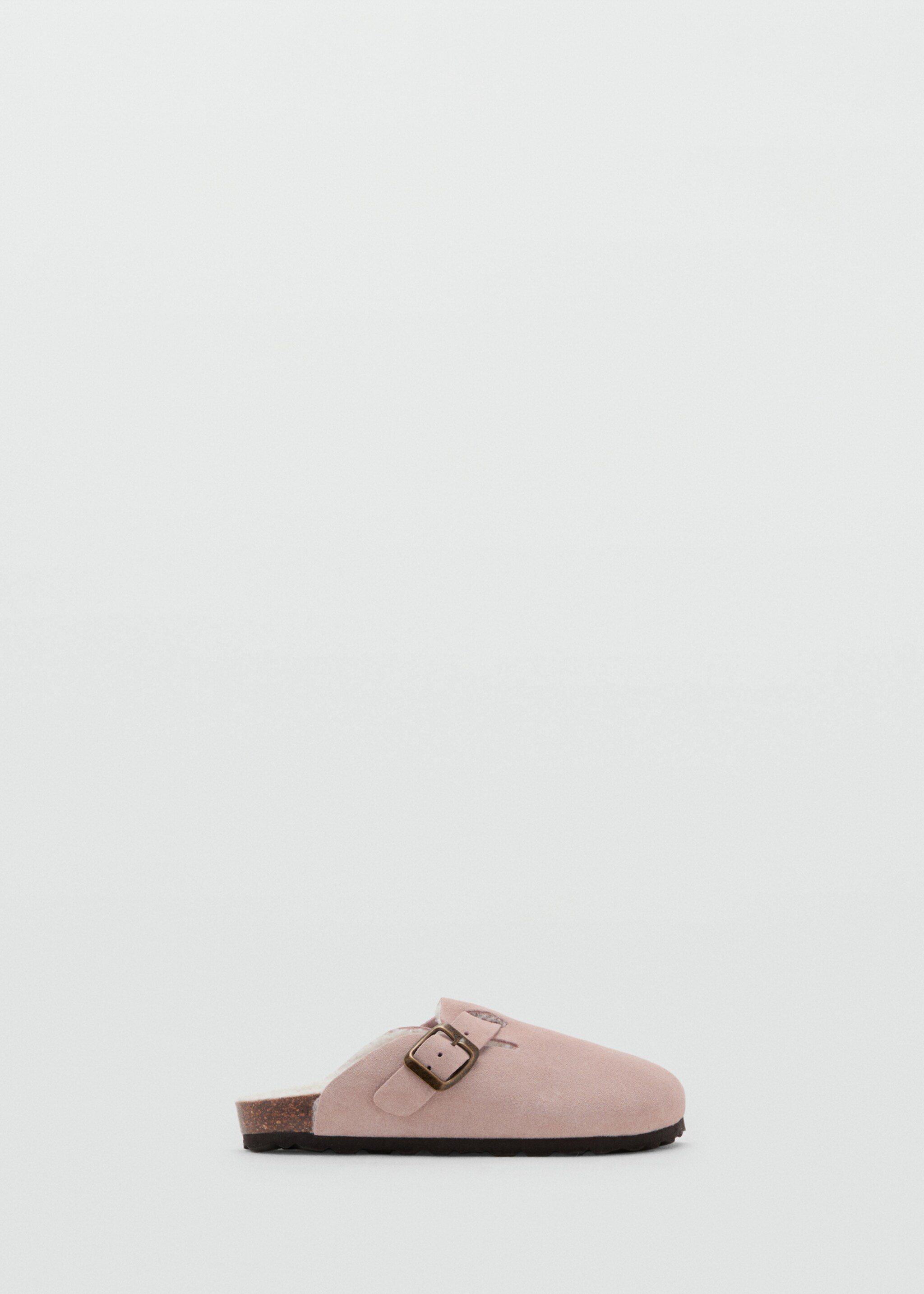 Sheepskin clogs with fur-effect lining - Article without model