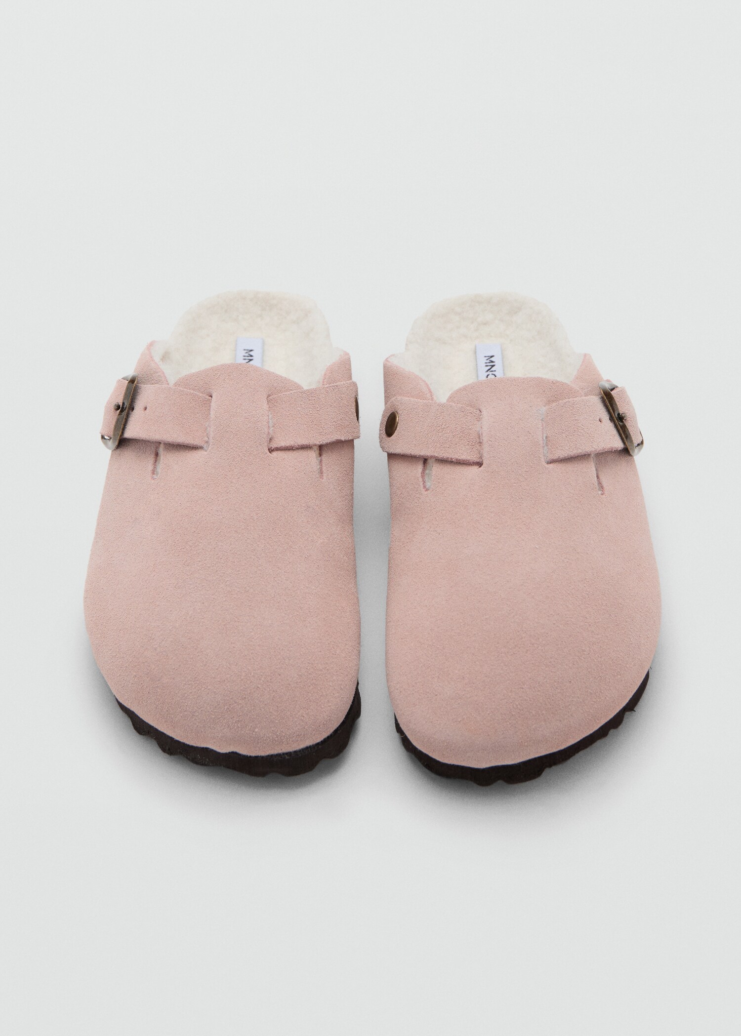 Sheepskin clogs with fur-effect lining - Details of the article 2