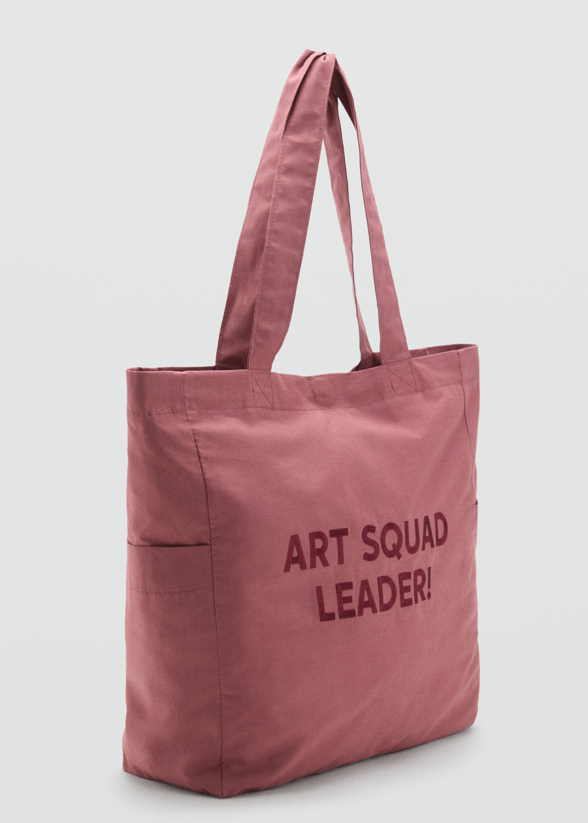Embroidered tote bag - Medium plane