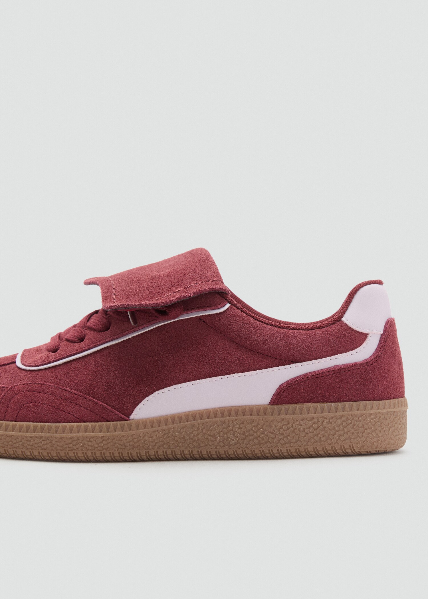 Combined suede leather trainers - Details of the article 1