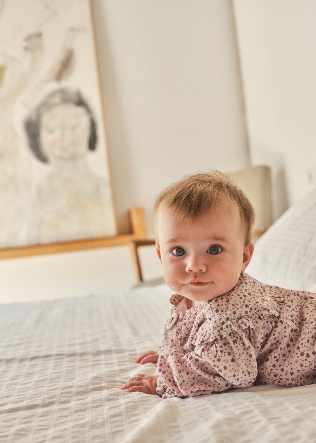 Printed dress and nappy cover