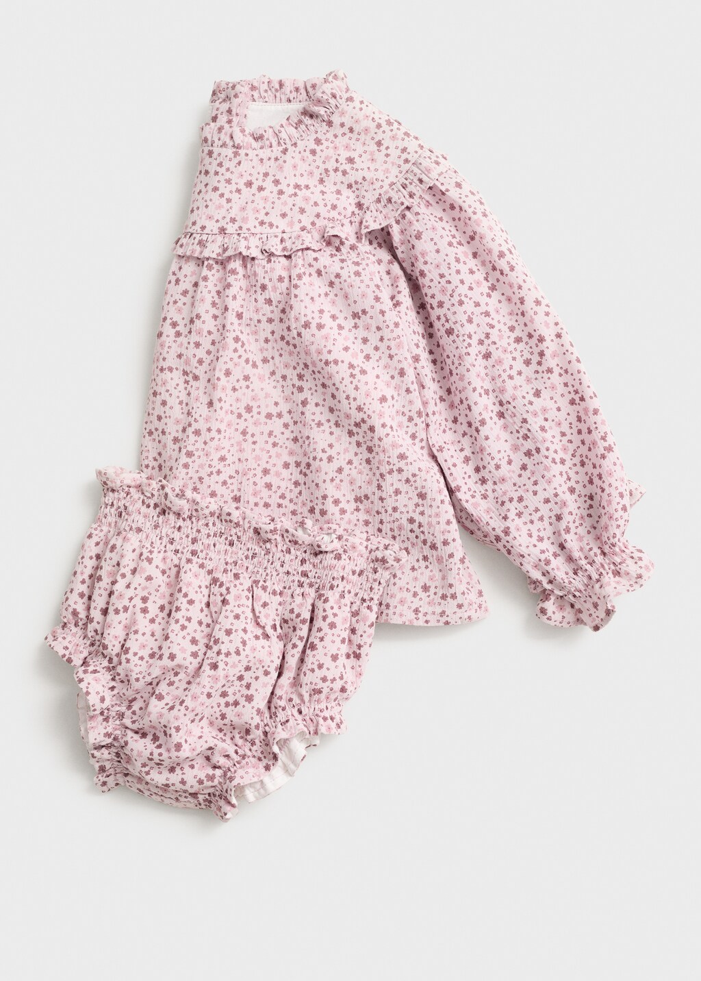 Printed dress and nappy cover