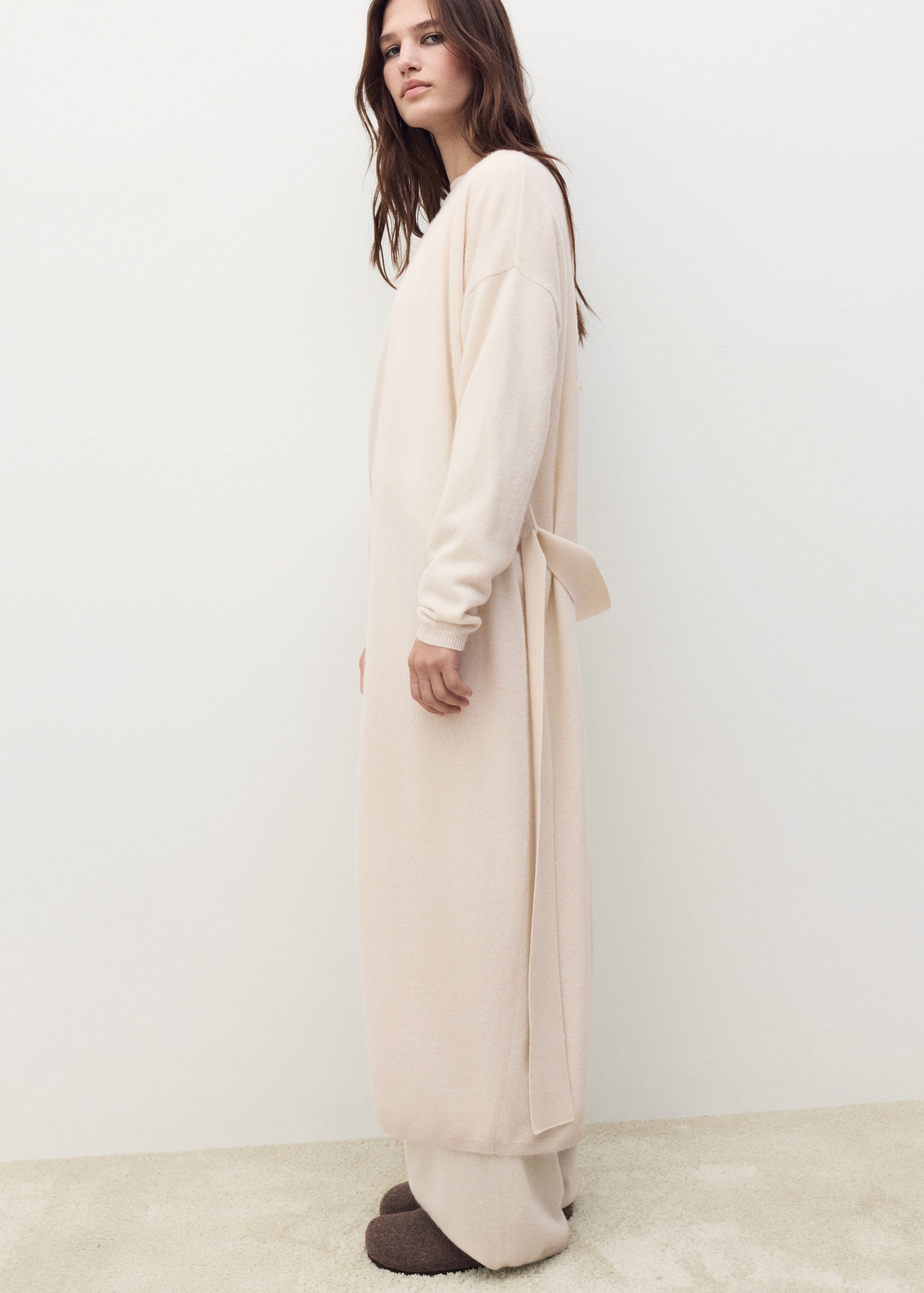 100% cashmere long cardigan with design Women MANGO Slovakia