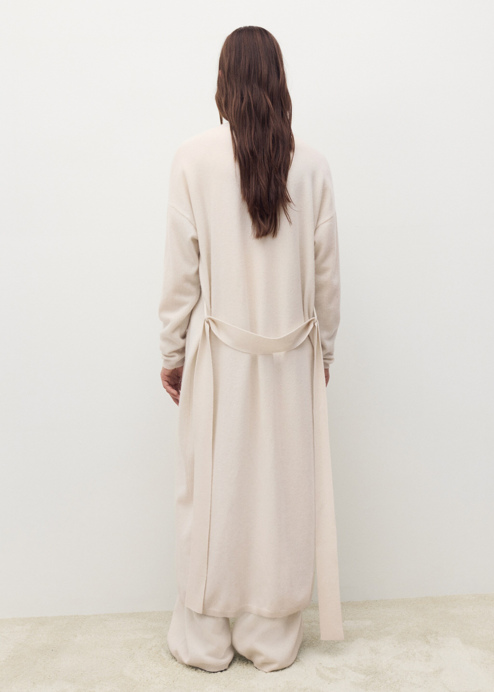 Cardigan cachemire design long - Verso de l’article
