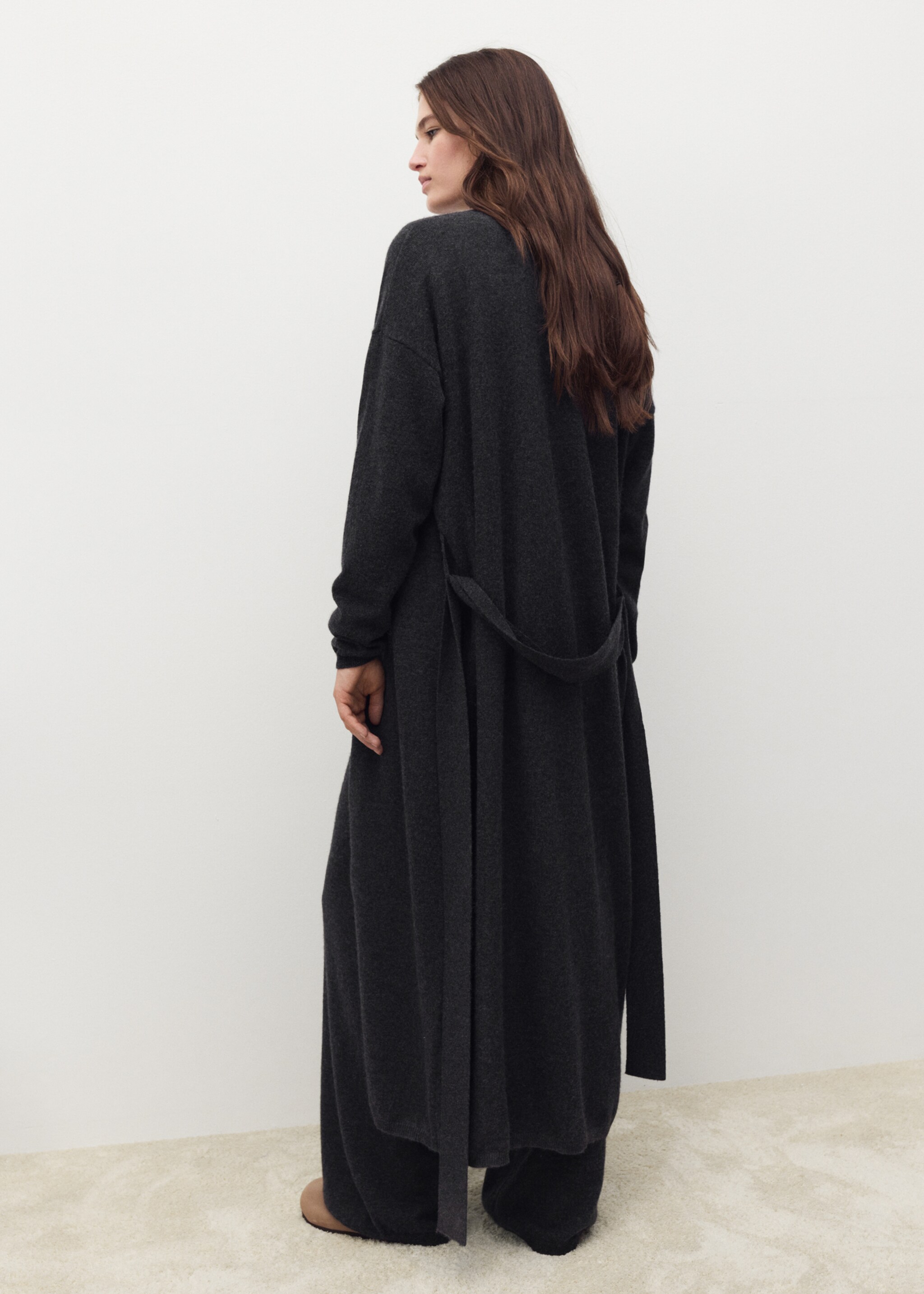 Cardigan cachemire design long - Verso de l’article