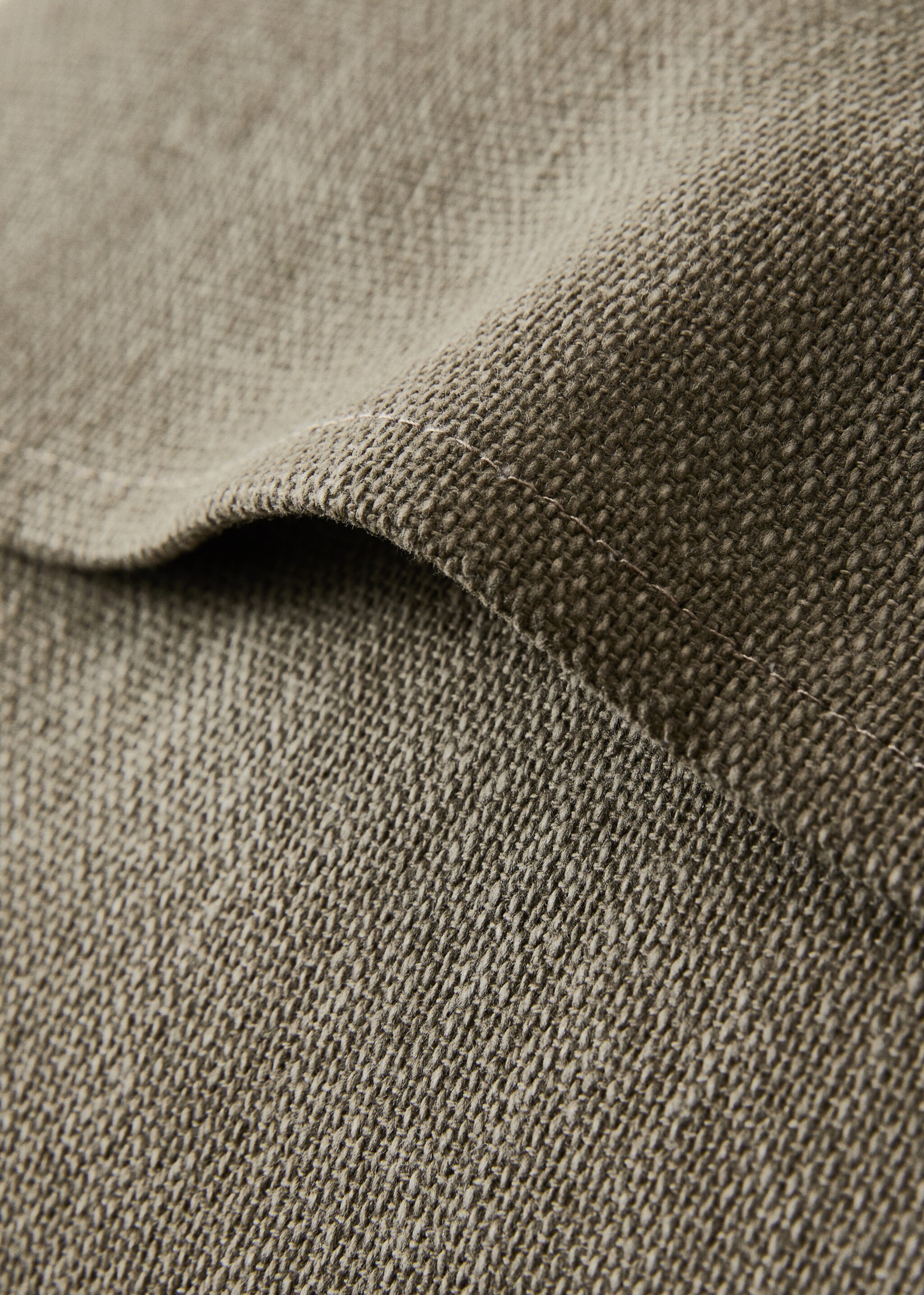 Paspelierter Kissenbezug 45 x 45 cm - Detail des Artikels 3, Grün. Ref: 17043310-00.