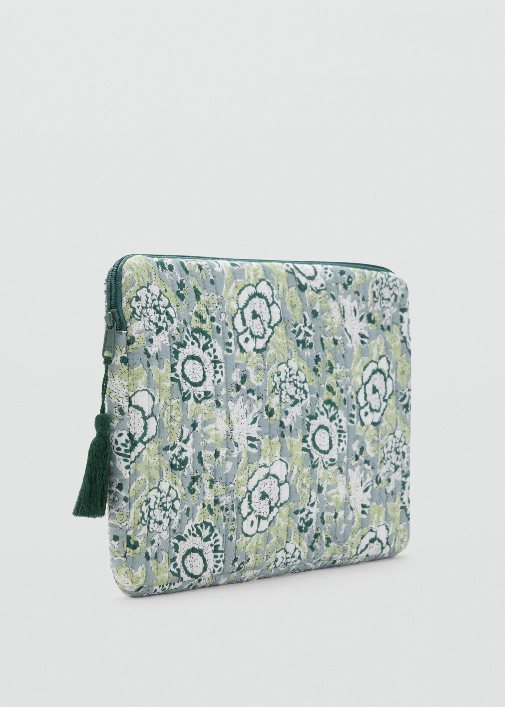 Printed laptop case - Medium plane, Pastel Green. Ref: 17043314-00.