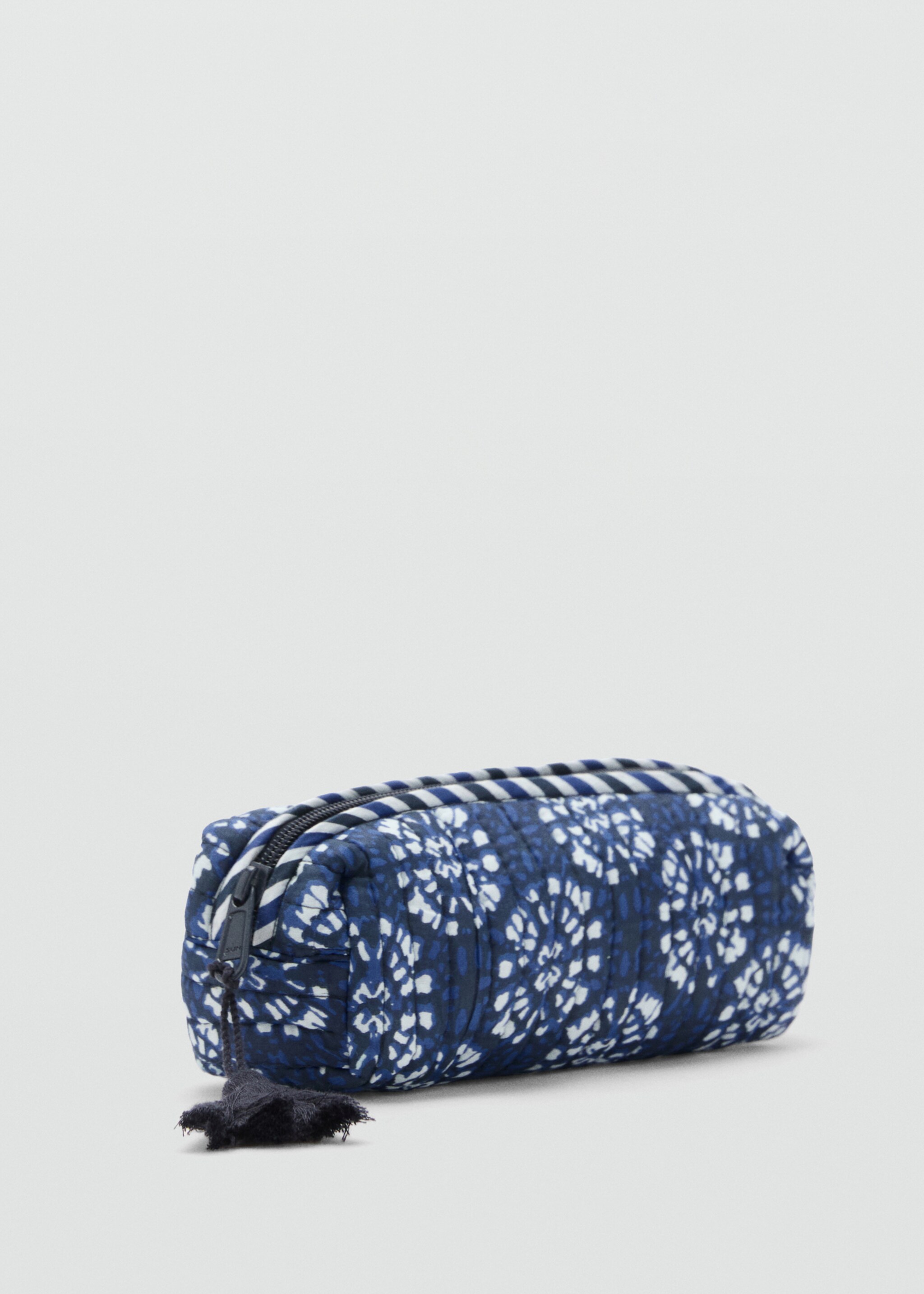 Case with ethnic print - Medium plane, Blue. Ref: 17043316-00.