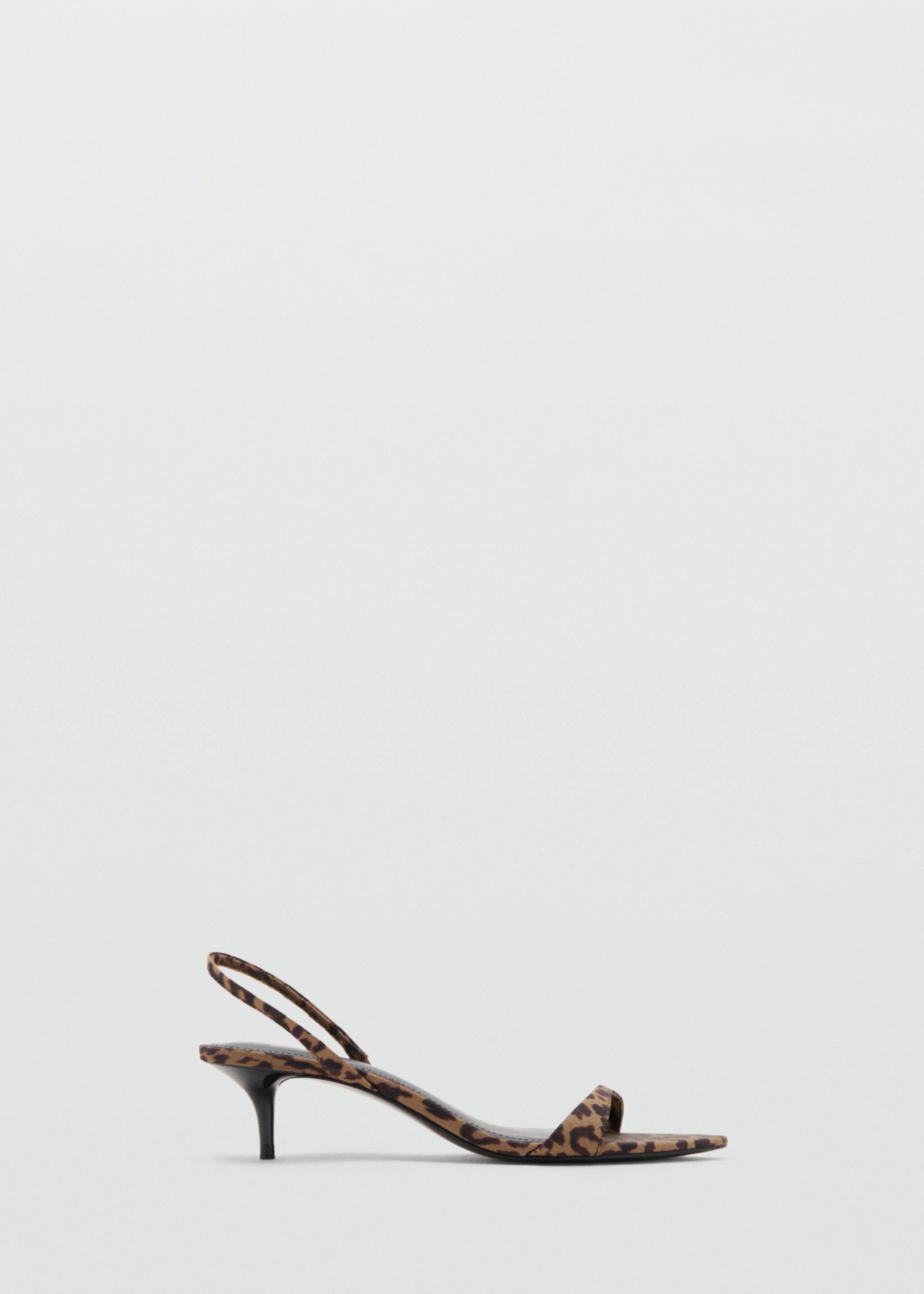Animal print heel sandal - Article without model