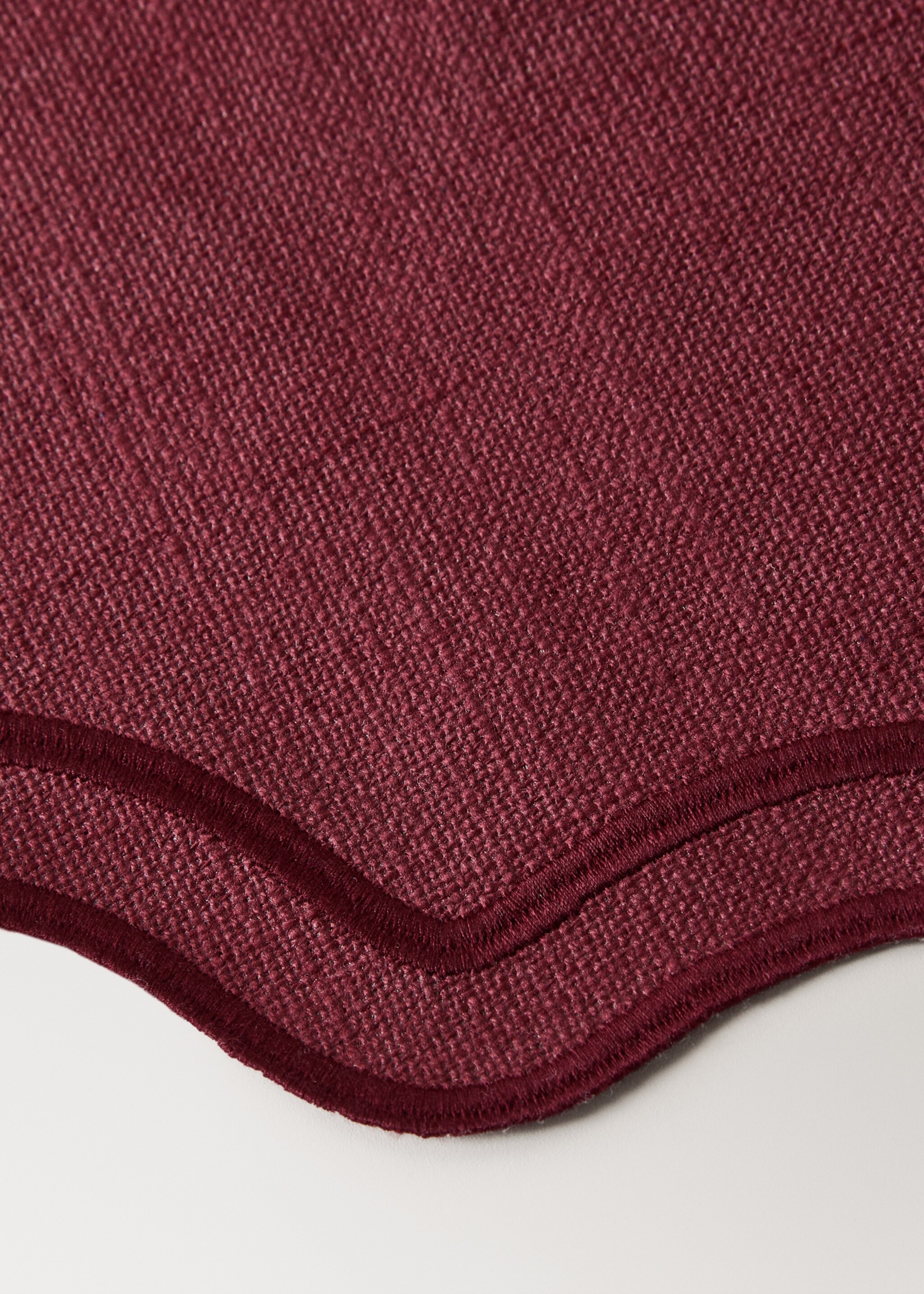 Resin cotton tablecloth waves - Details of the article 2, Red. Ref: 17043321-00.