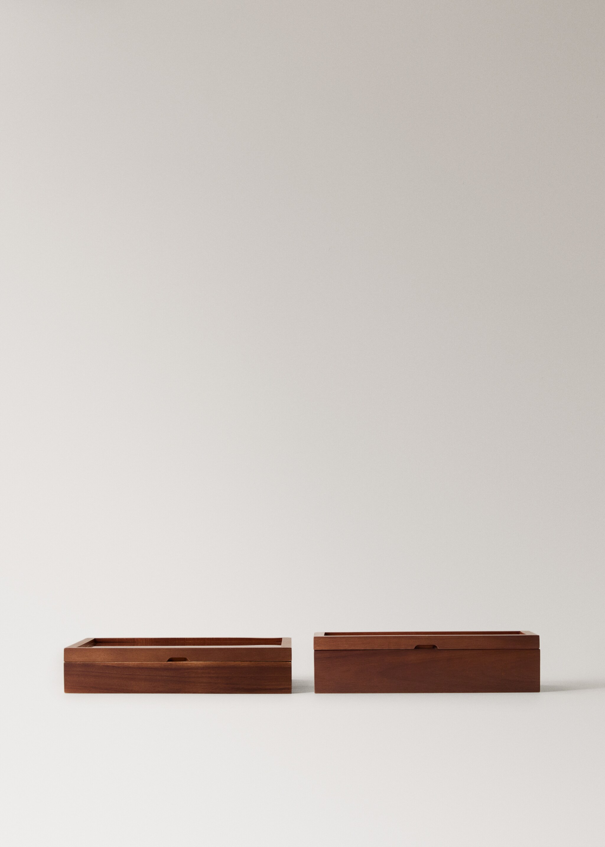 Large wooden jewellery box - Details of the article 4, Brown. Ref: 17043324-00.