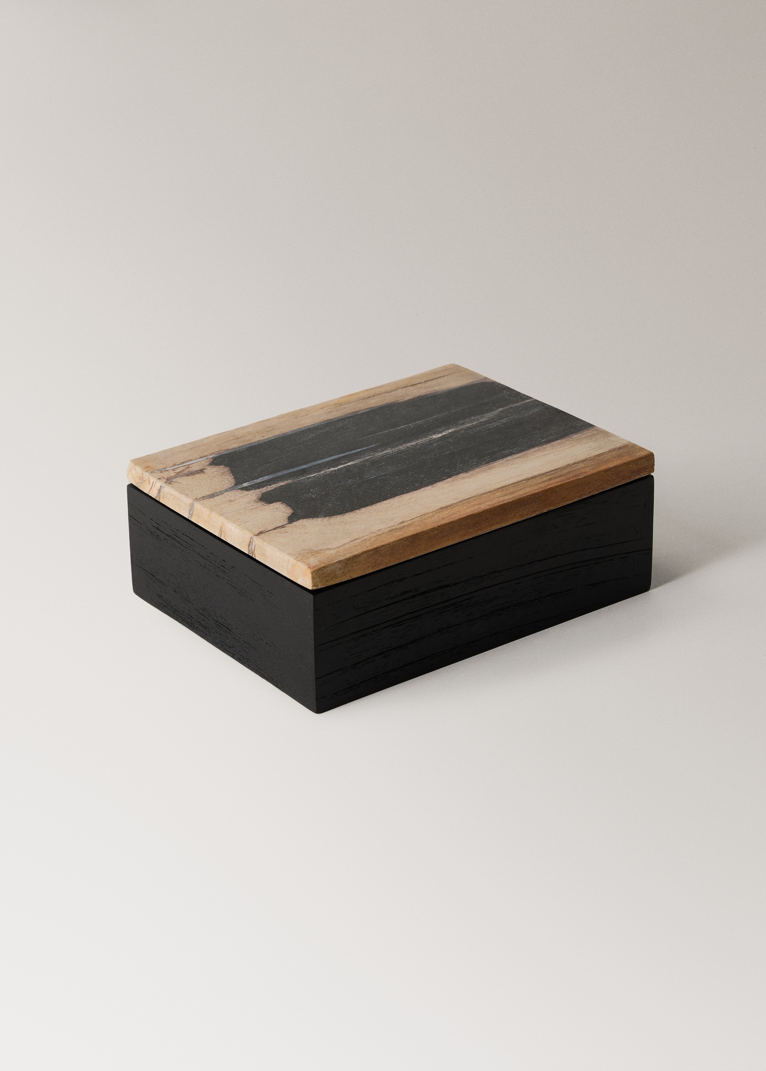 Velká dekorativní krabice z petrifikovaného dřeva - Detail zboží 2