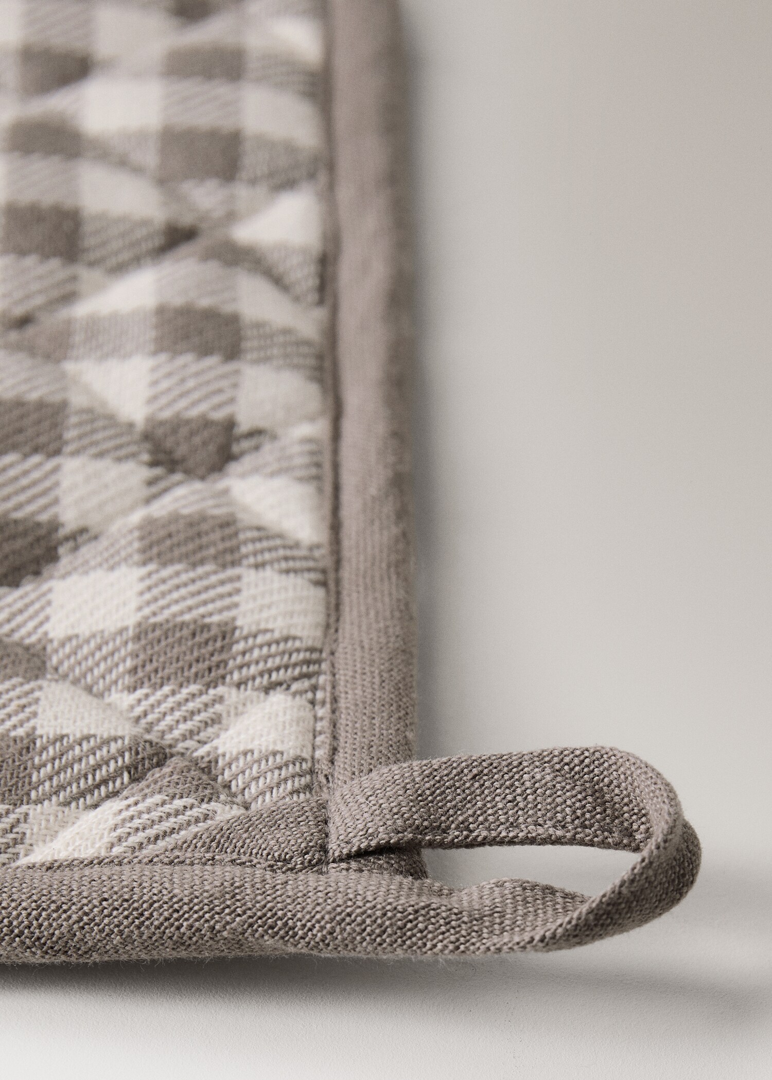 Gingham cotton pot holder - Details of the article 1