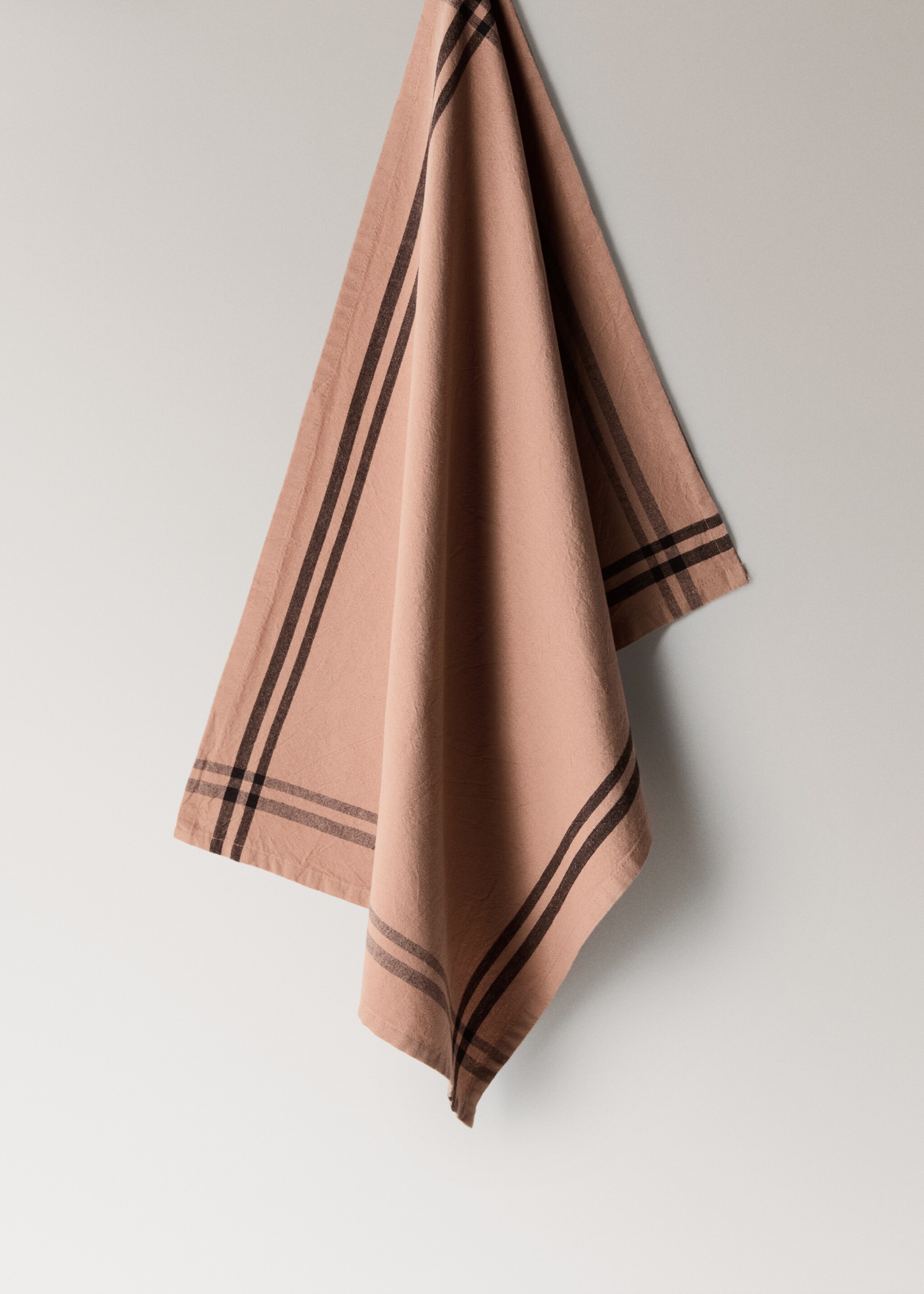100% cotton striped dish towel - Article without model, Burnt Orange. Ref: 17043331-00.