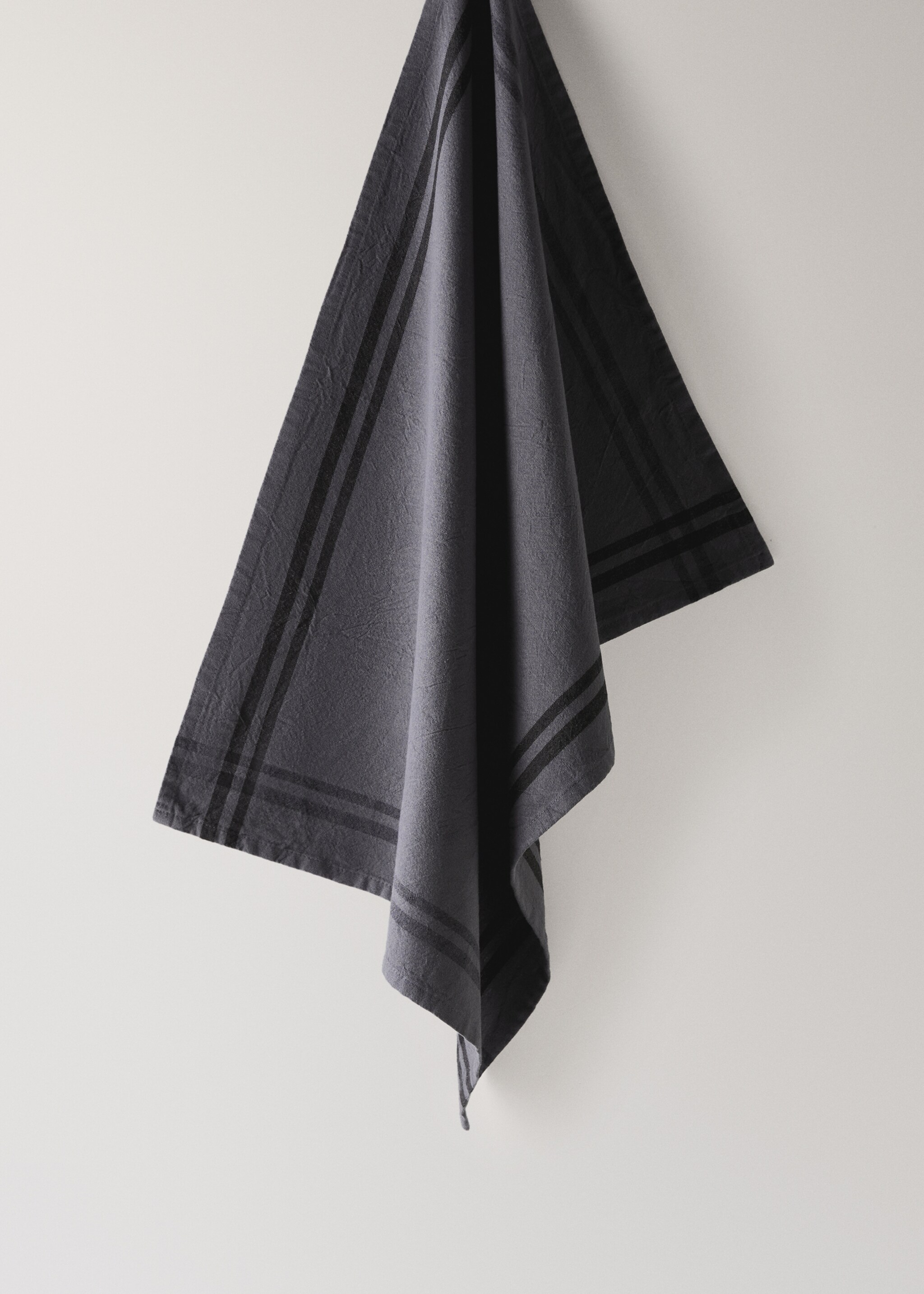 100% cotton striped dish towel - Article without model, Ink Blue. Ref: 17043331-00.