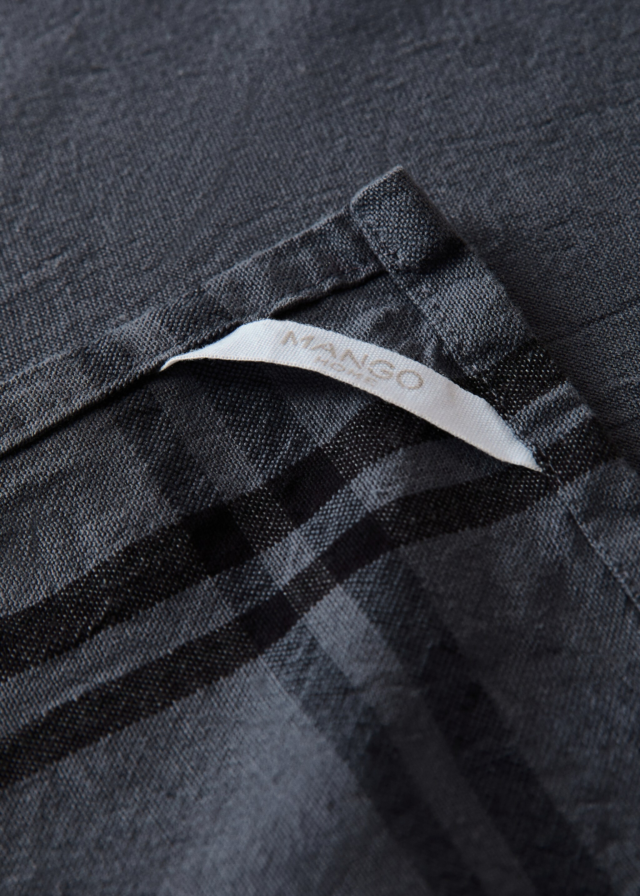 100% cotton striped dish towel - Details of the article 2, Ink Blue. Ref: 17043331-00.