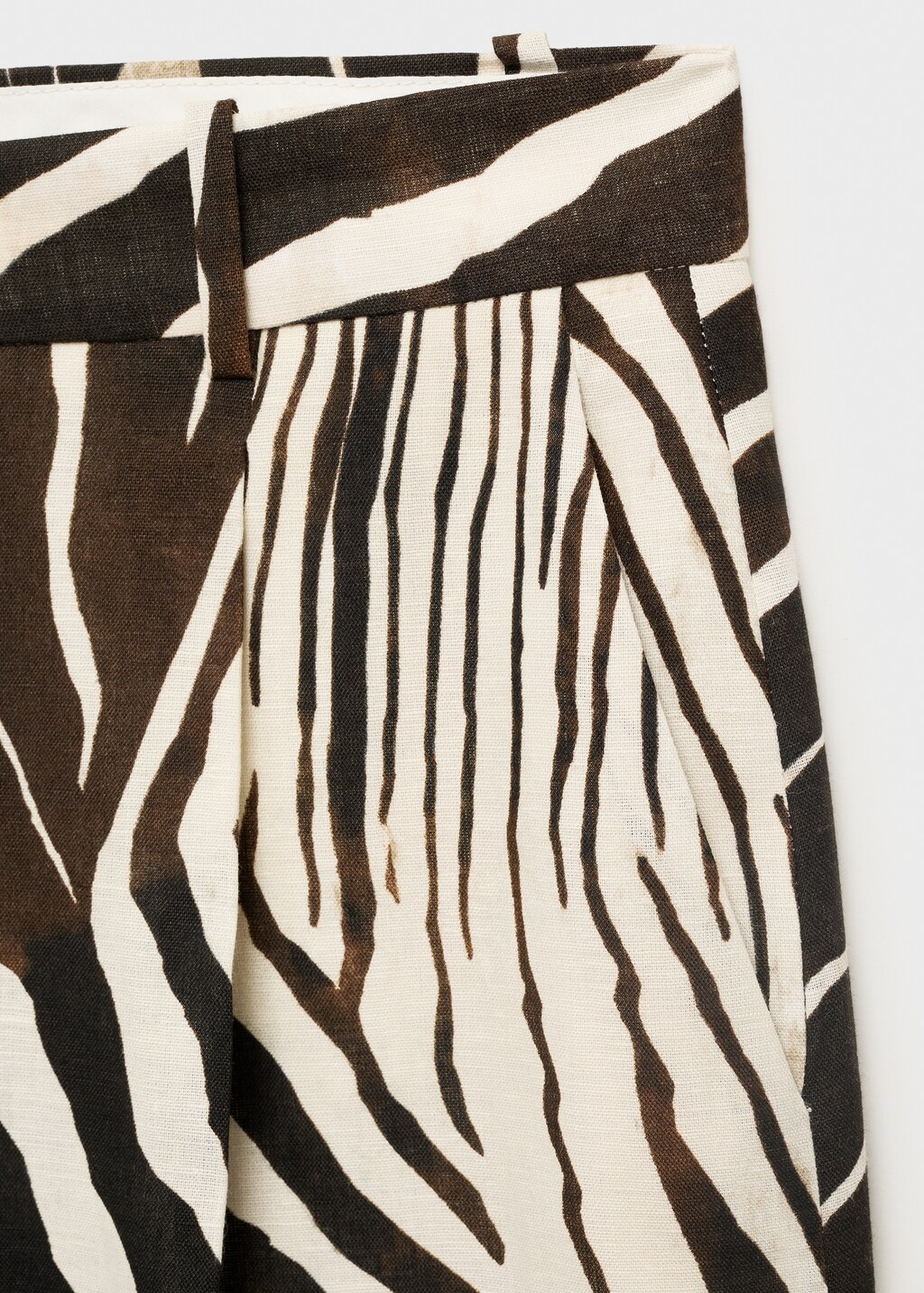 Zebra-print linen pants - image 4