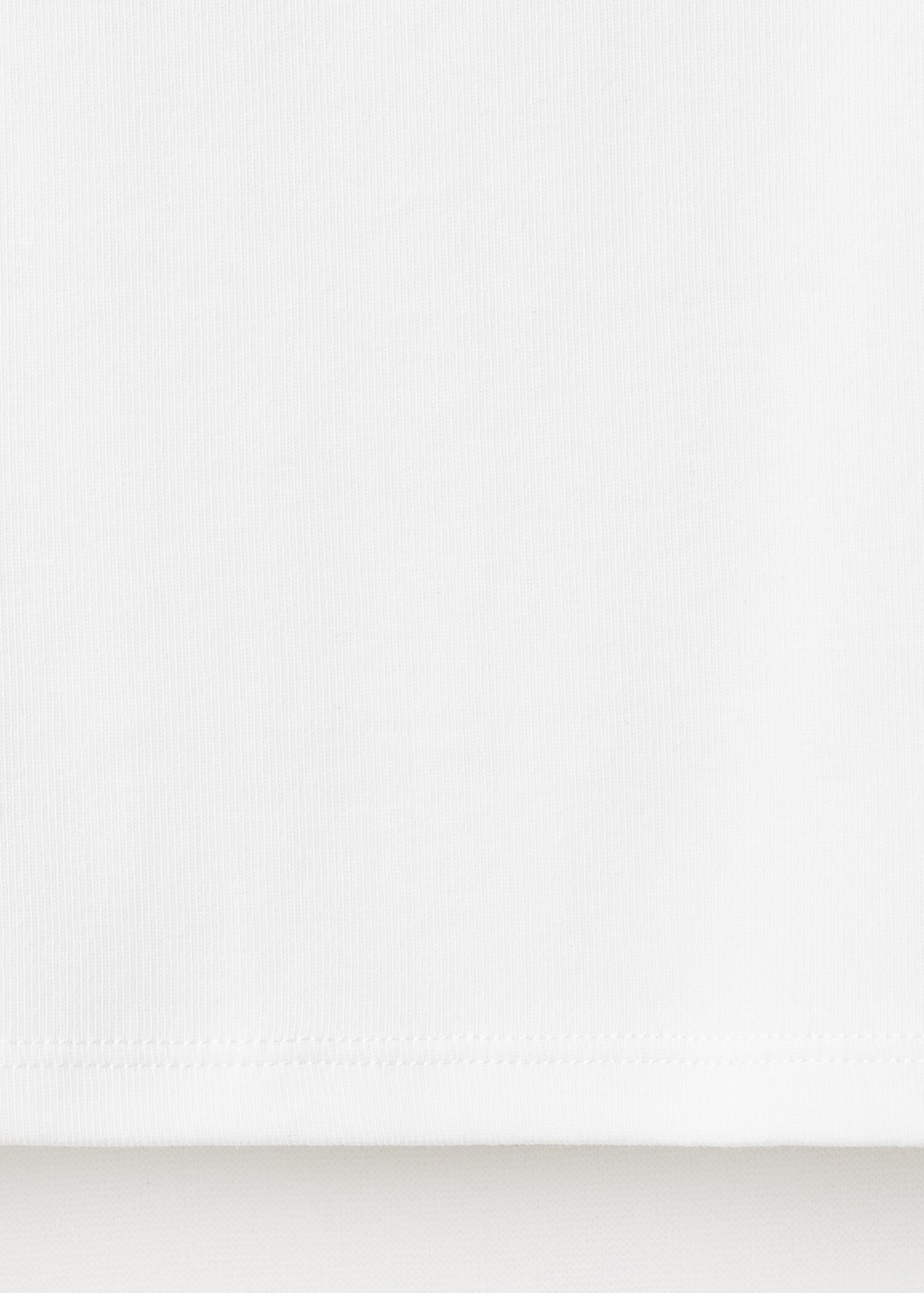 Contrasting collar cotton t-shirt - Details of the article 0