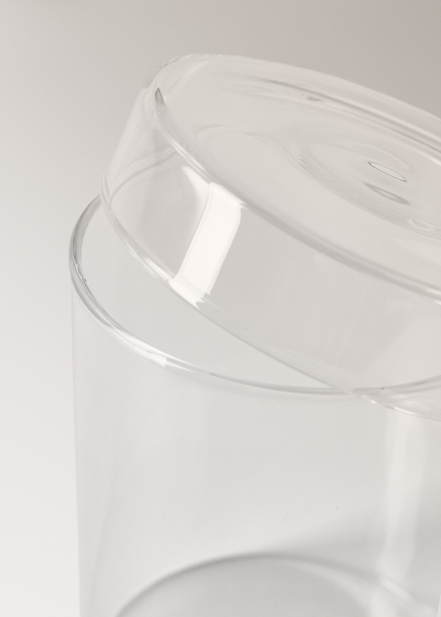 Bocal de salle de bain en borosilicate avec couvercle taille L - Détail de l'article 2