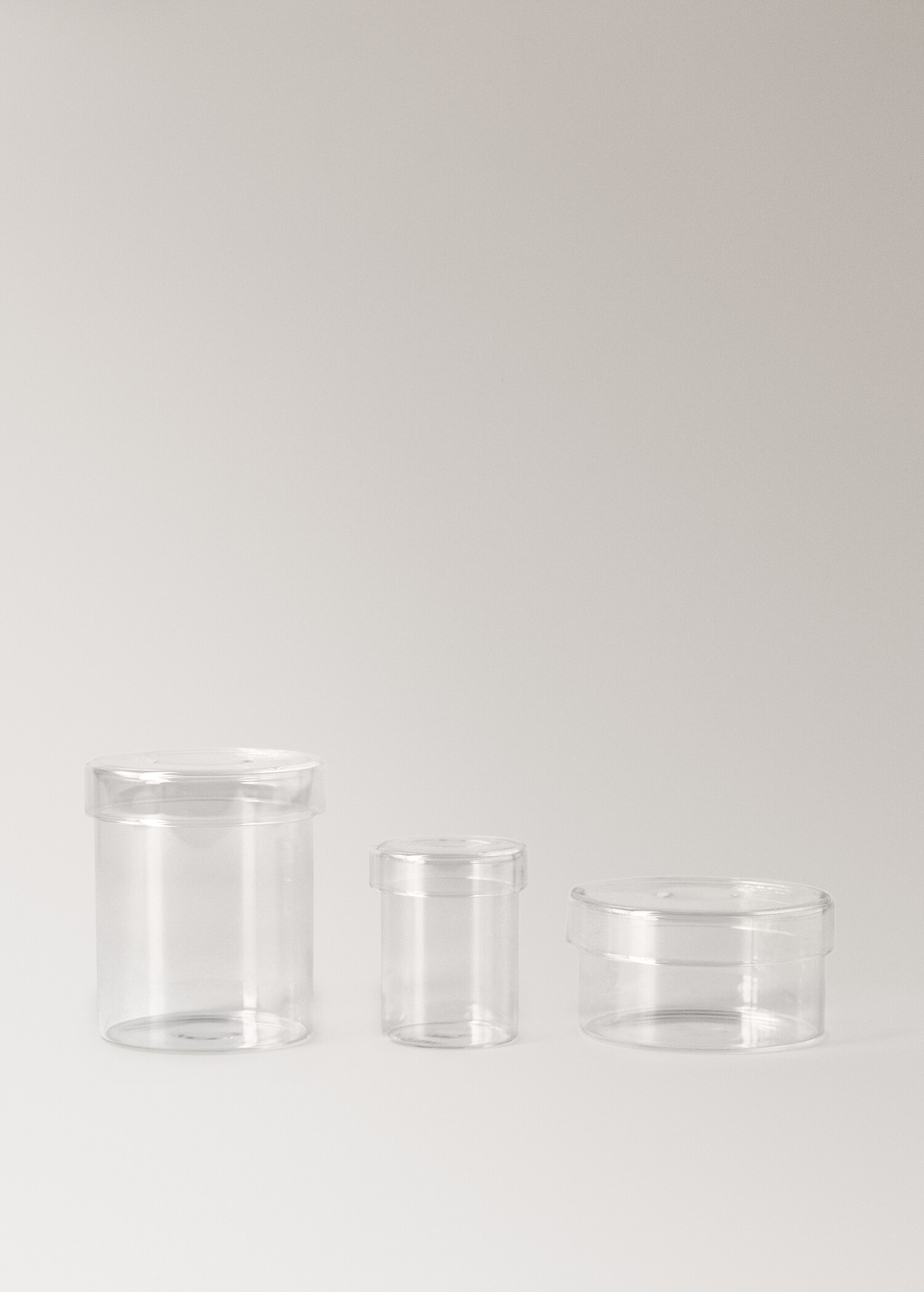 Bocal de salle de bain en borosilicate avec couvercle taille L - Détail de l'article 3