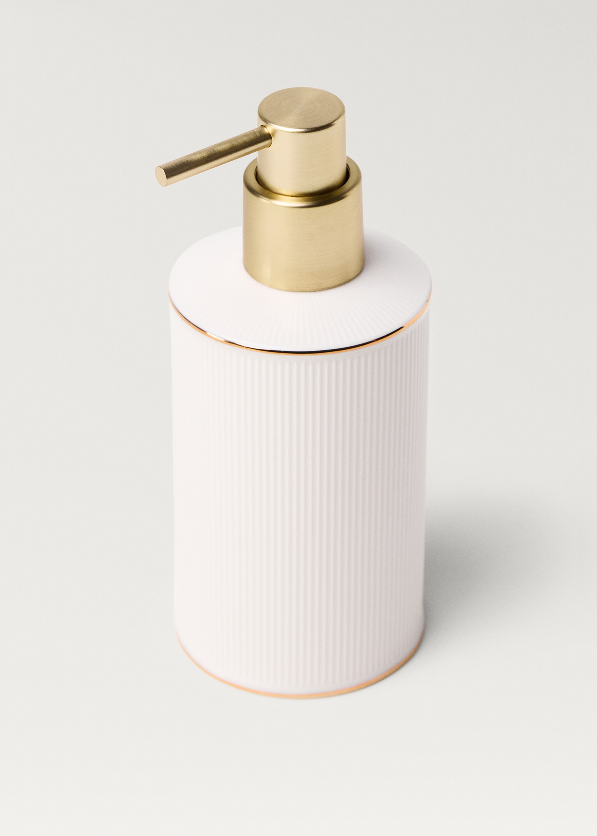 Distributeur de savon en grès à rayures - Détail de l'article 1