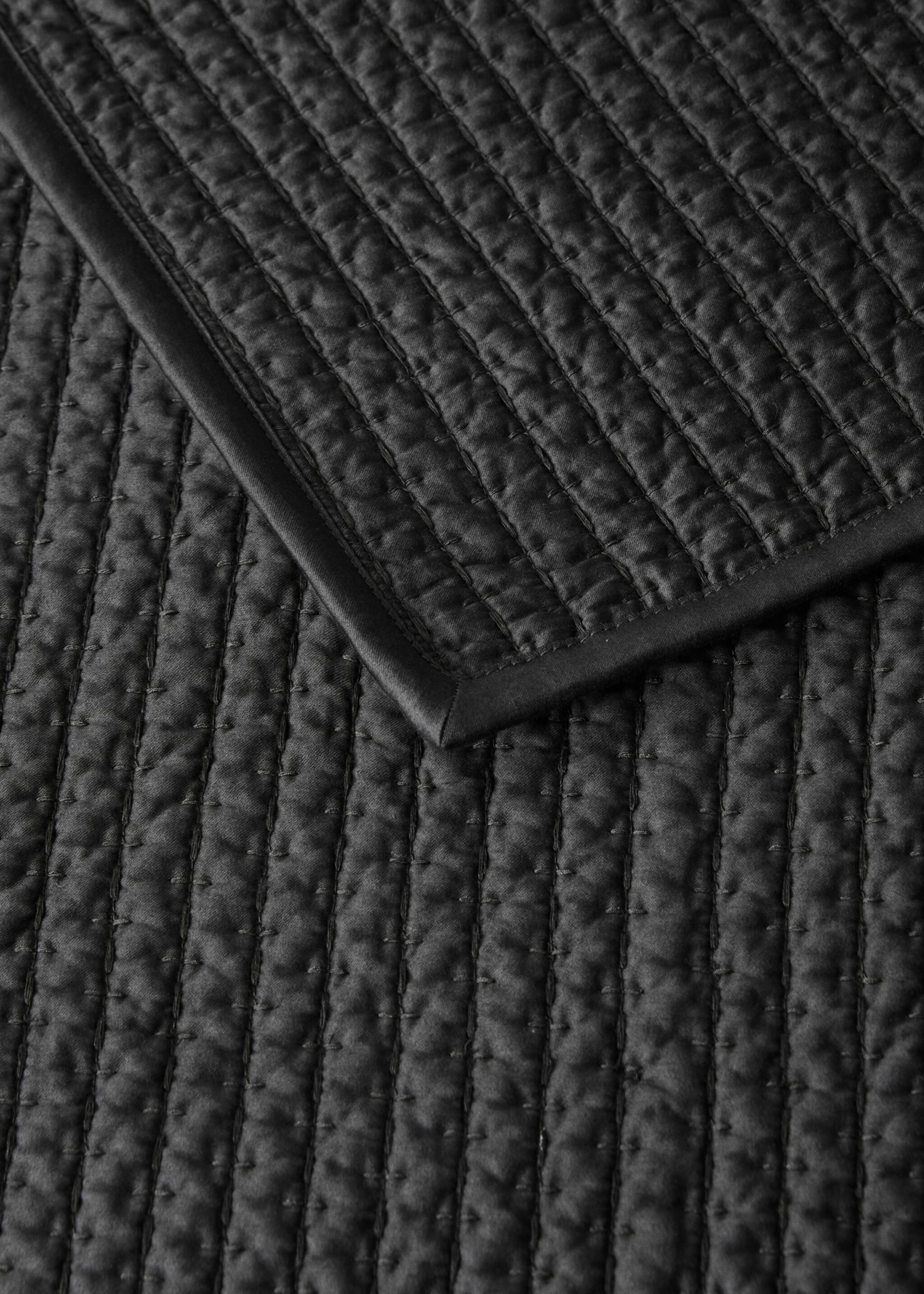 Satinöverkast för 150/160 cm säng - Detaljer om artikeln 1, Grå. Ref: 17043809-00.