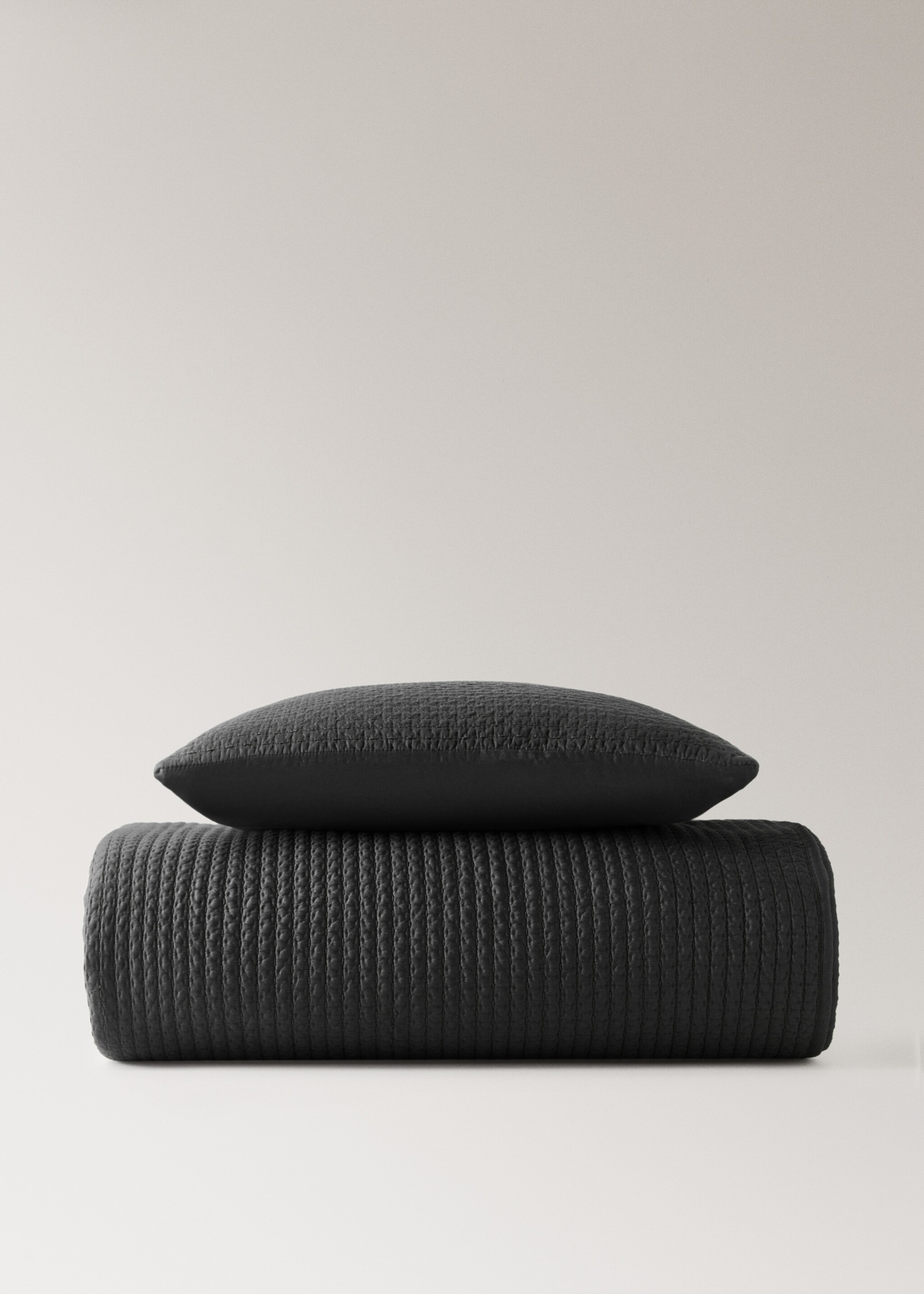 Satinöverkast för 150/160 cm säng - Detaljer om artikeln 3, Grå. Ref: 17043809-00.