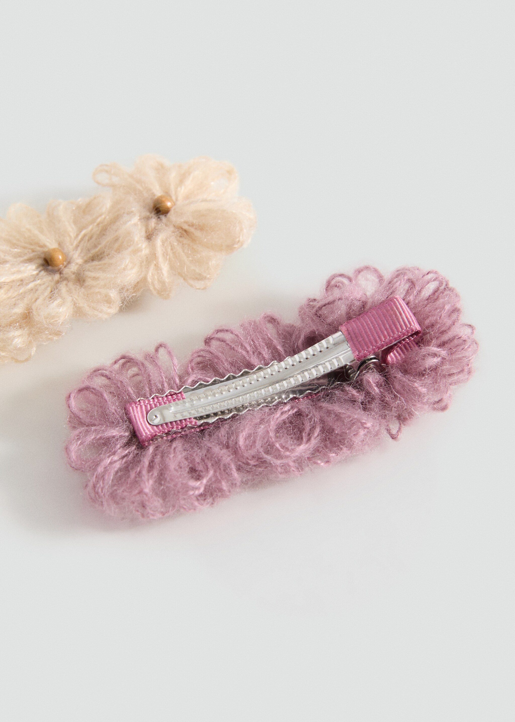 Pack 2 barrettes fleurs - Plan moyen
