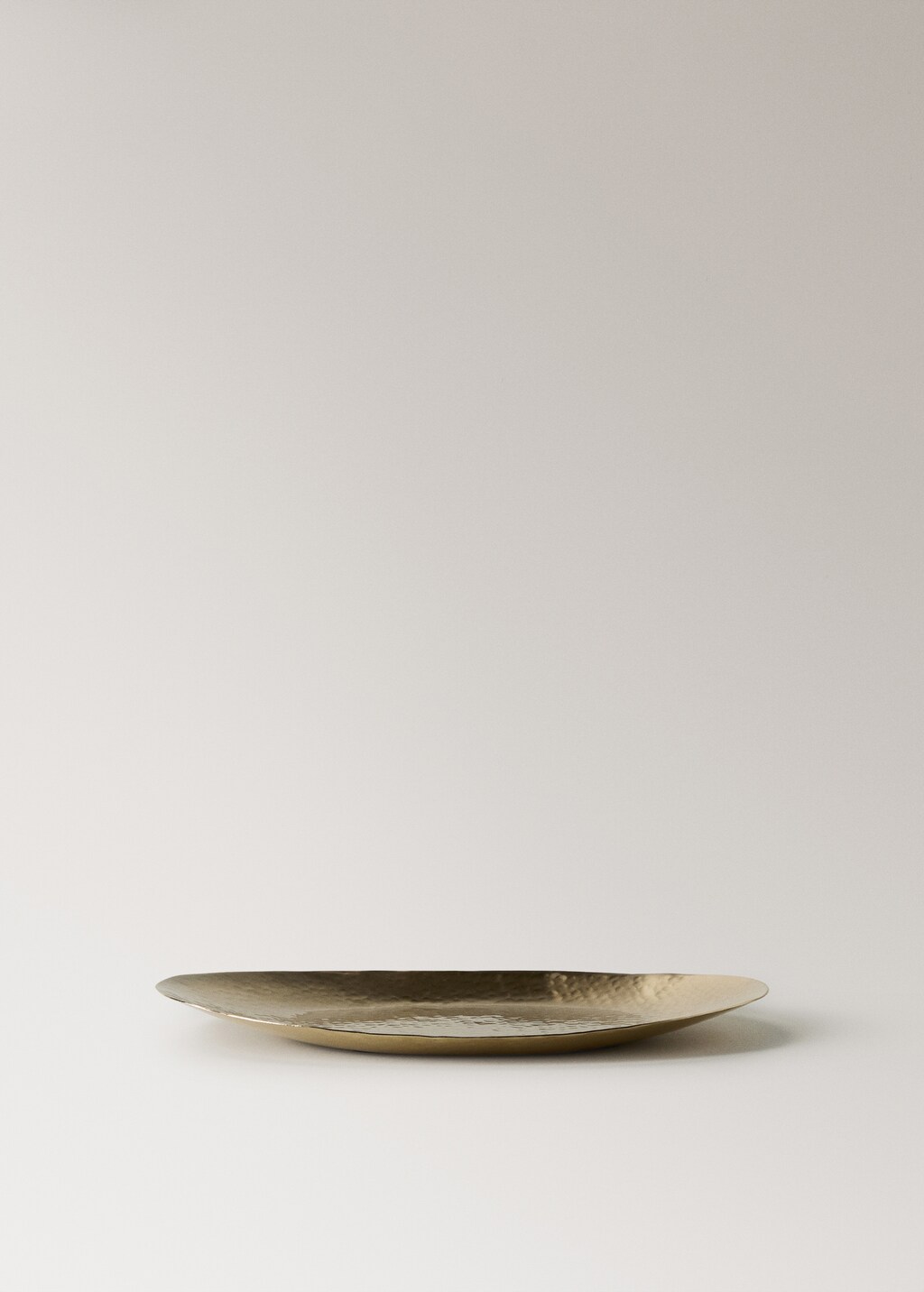 Large golden decorative tray