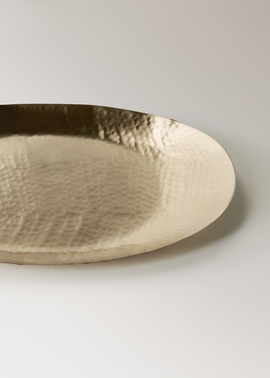 Large golden decorative tray